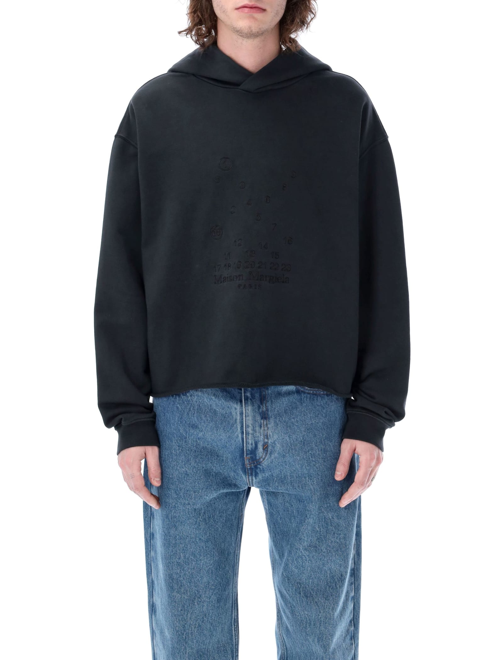 Maison Margiela Embroidered Numbers Hoodie