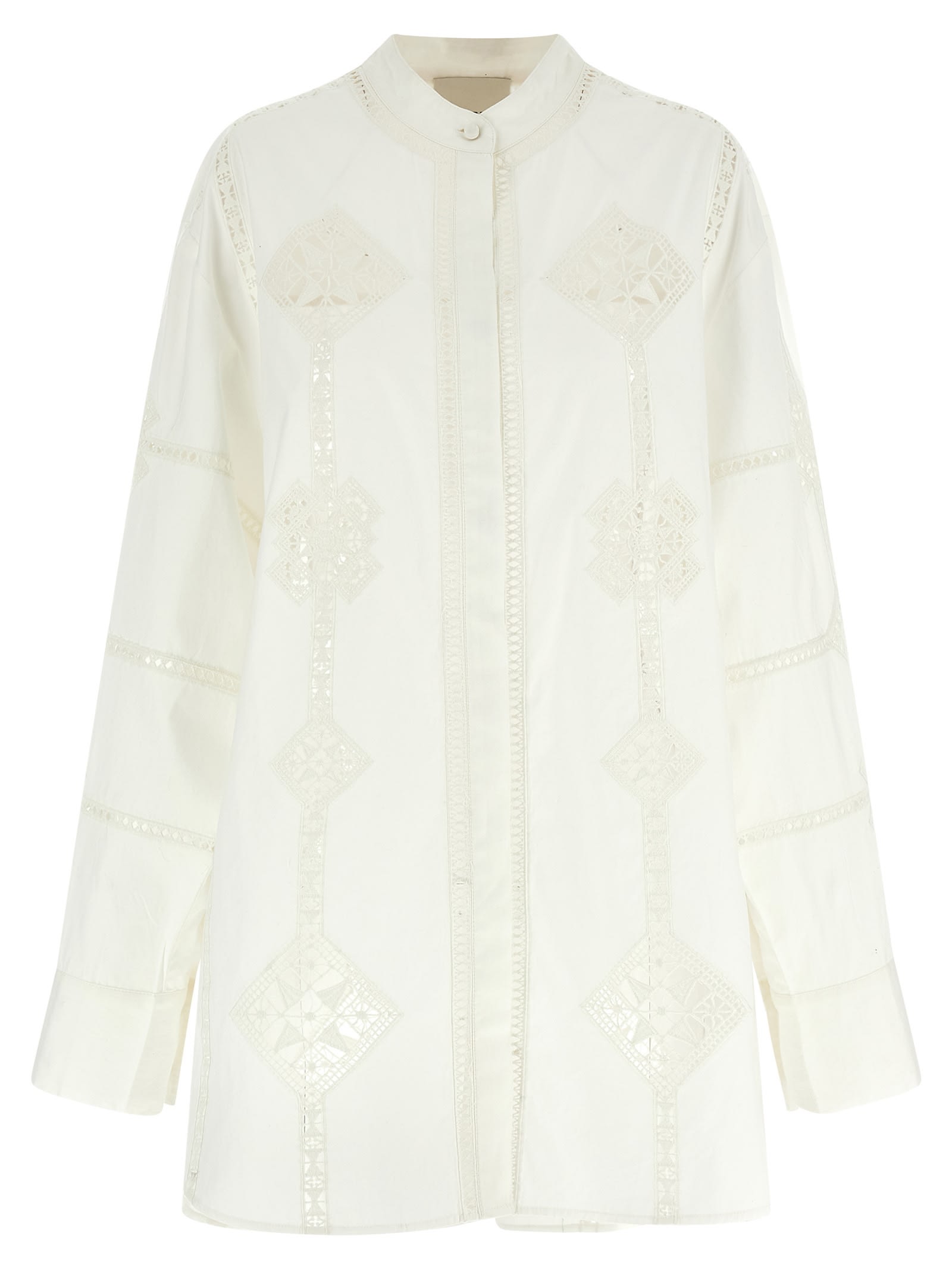 Isabel Marant Soeline Long-sleeved Shirt In White