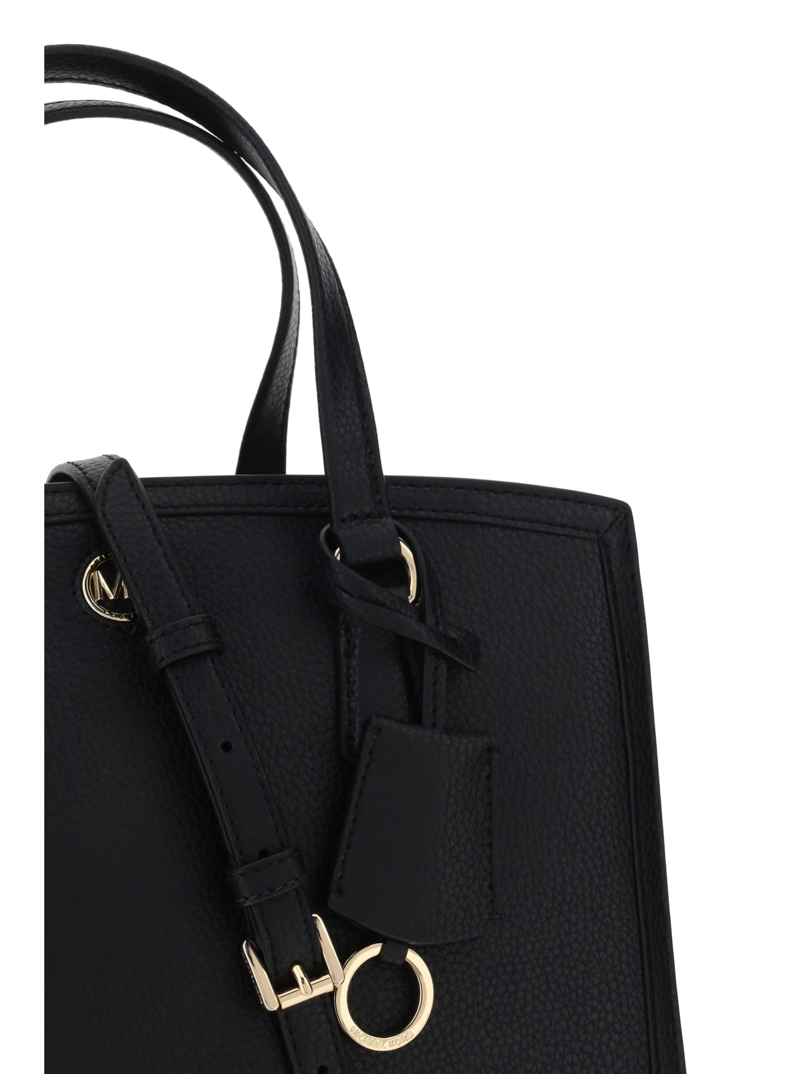 Shop Michael Kors Chantal Handbag In Black