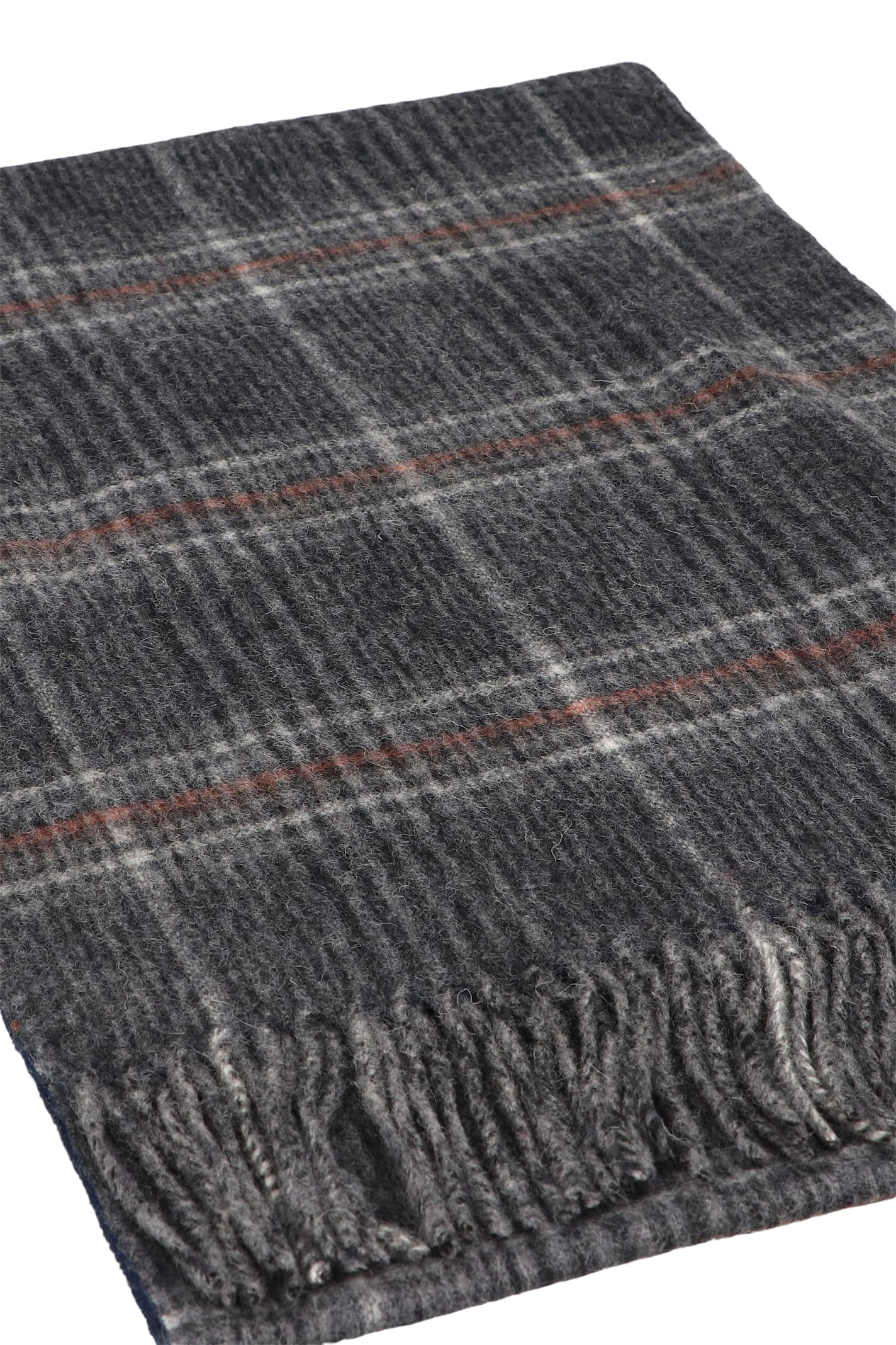 Barbour Marsden Wool Scarf In Gray