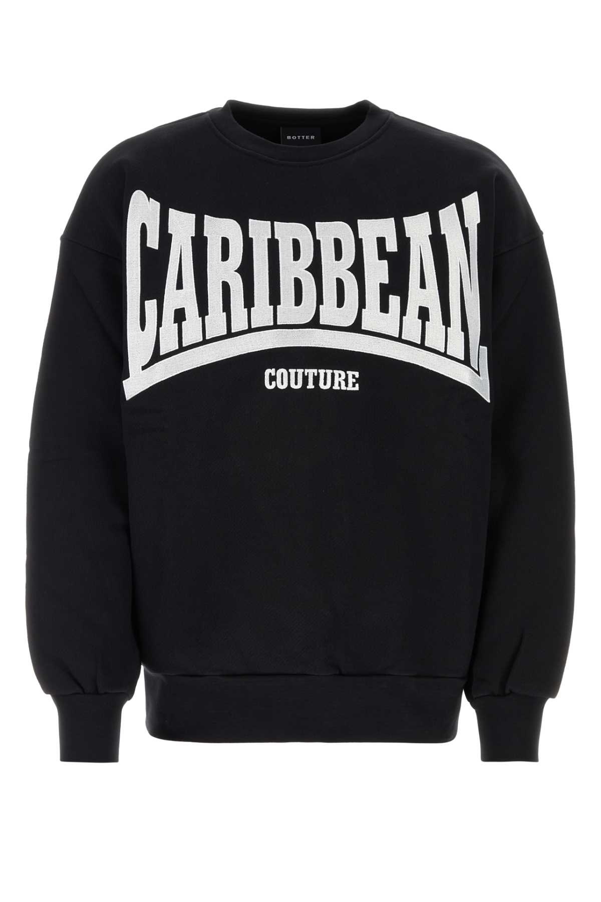 Black Cotton Sweatshirt