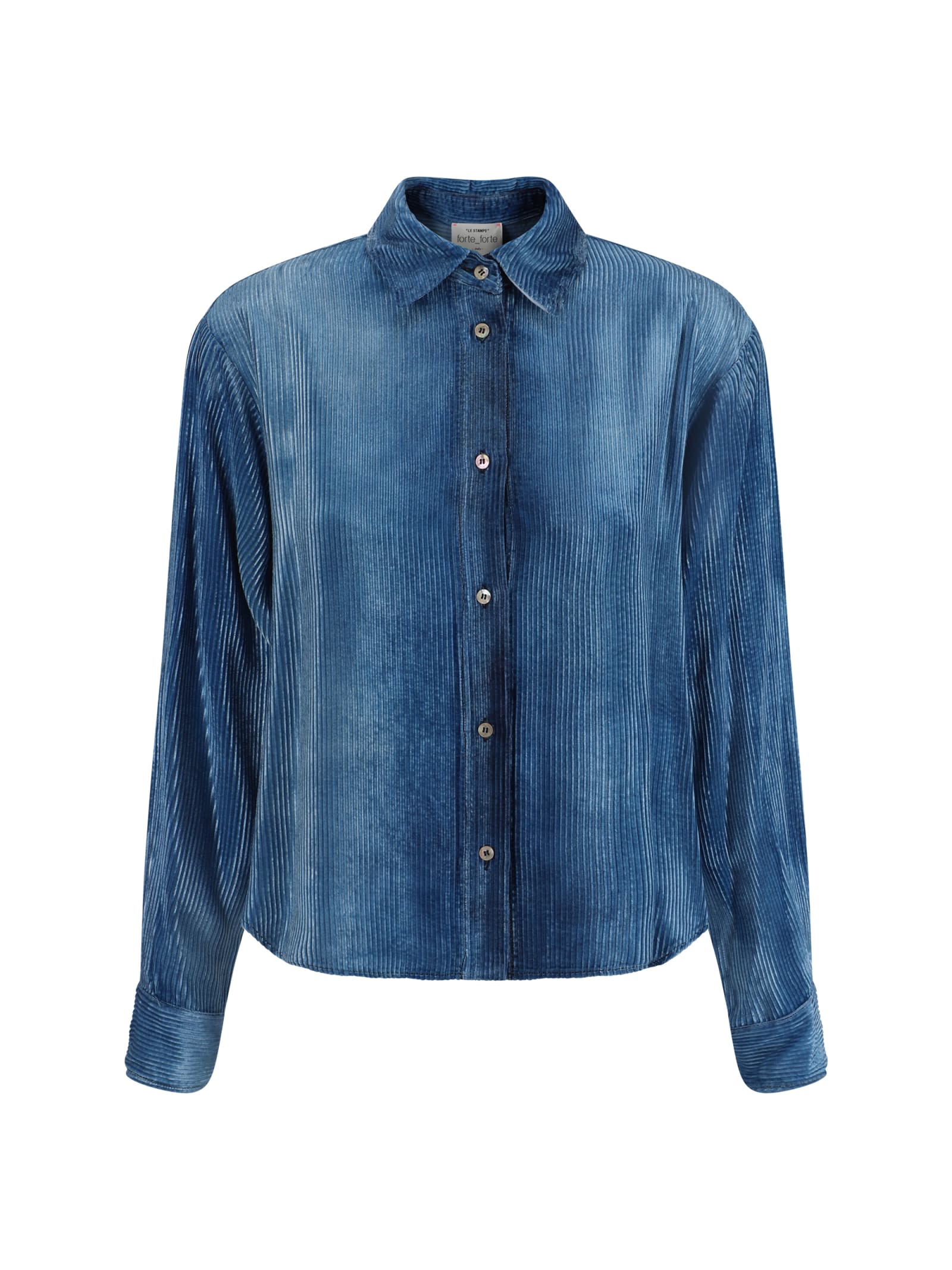 Forte_Forte Velvet Denim Overshirt