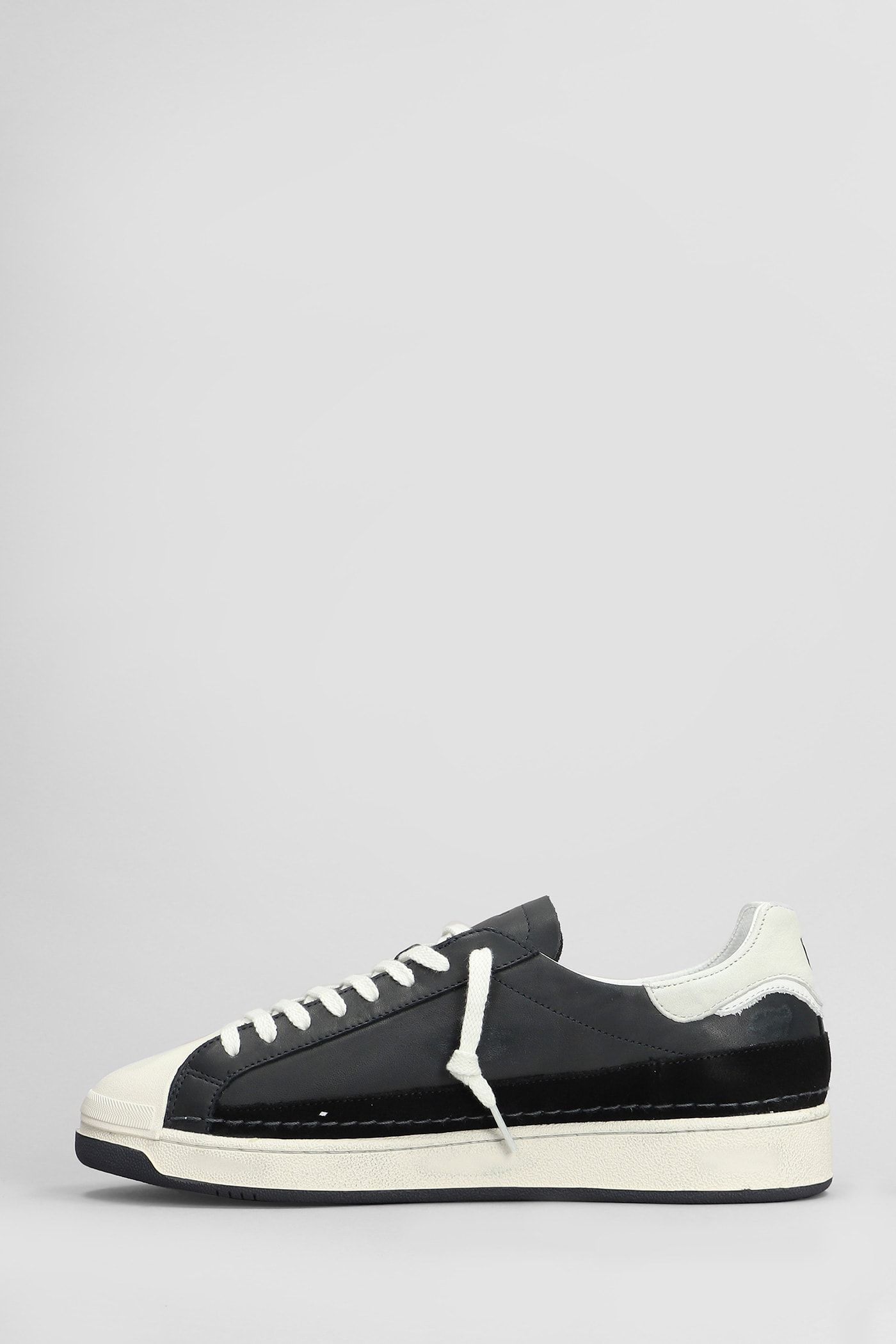 Shop Date Base Used Sneakers In Blue Leather