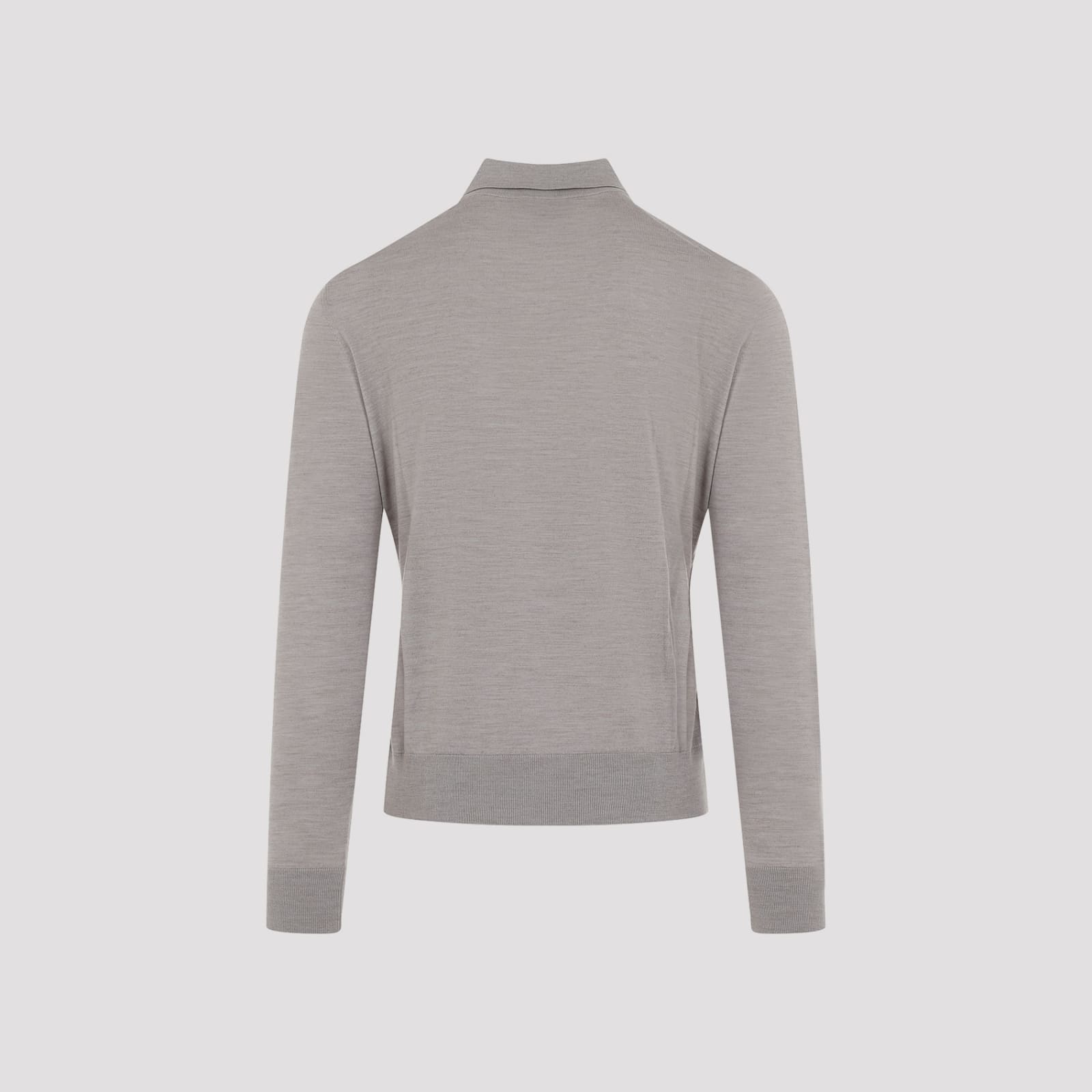 Shop Giorgio Armani Wool Sweater In Mole