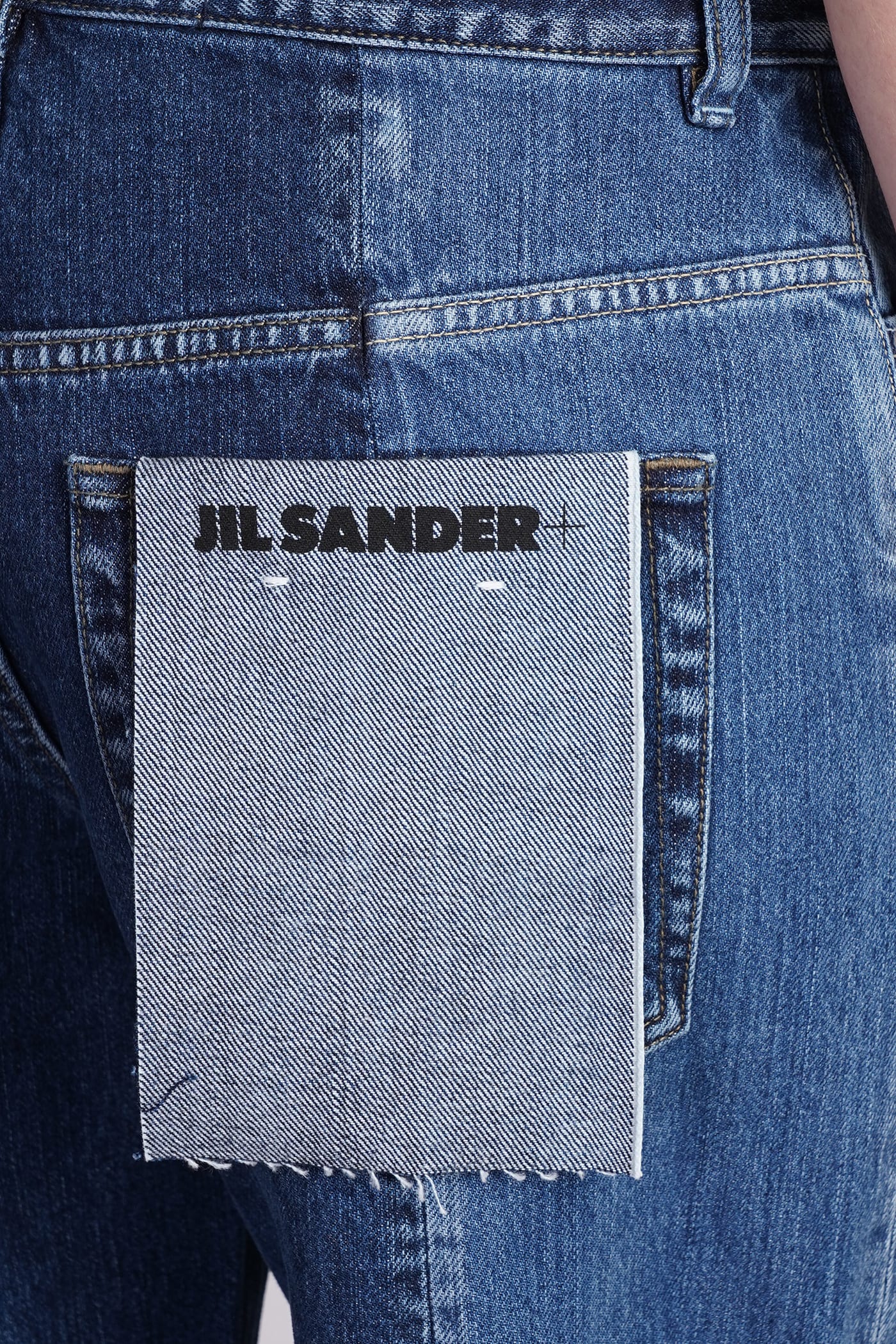 Shop Jil Sander Jeans In Blue Denim
