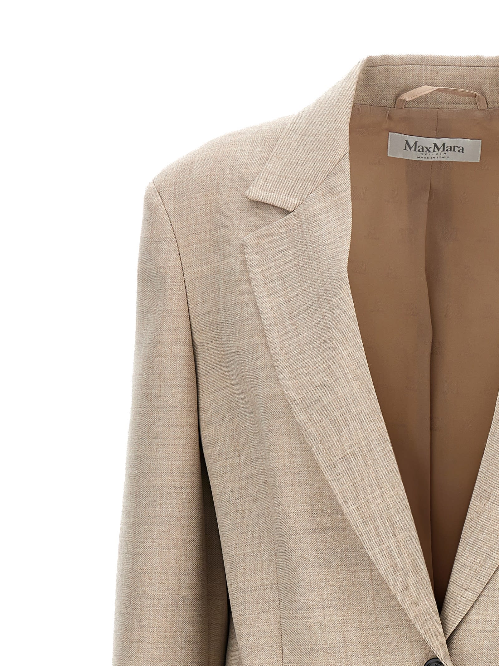 Shop Max Mara Rosi Blazer In Beige