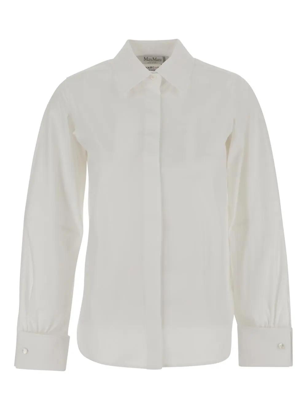 Shop Max Mara Pagina Shirt In White
