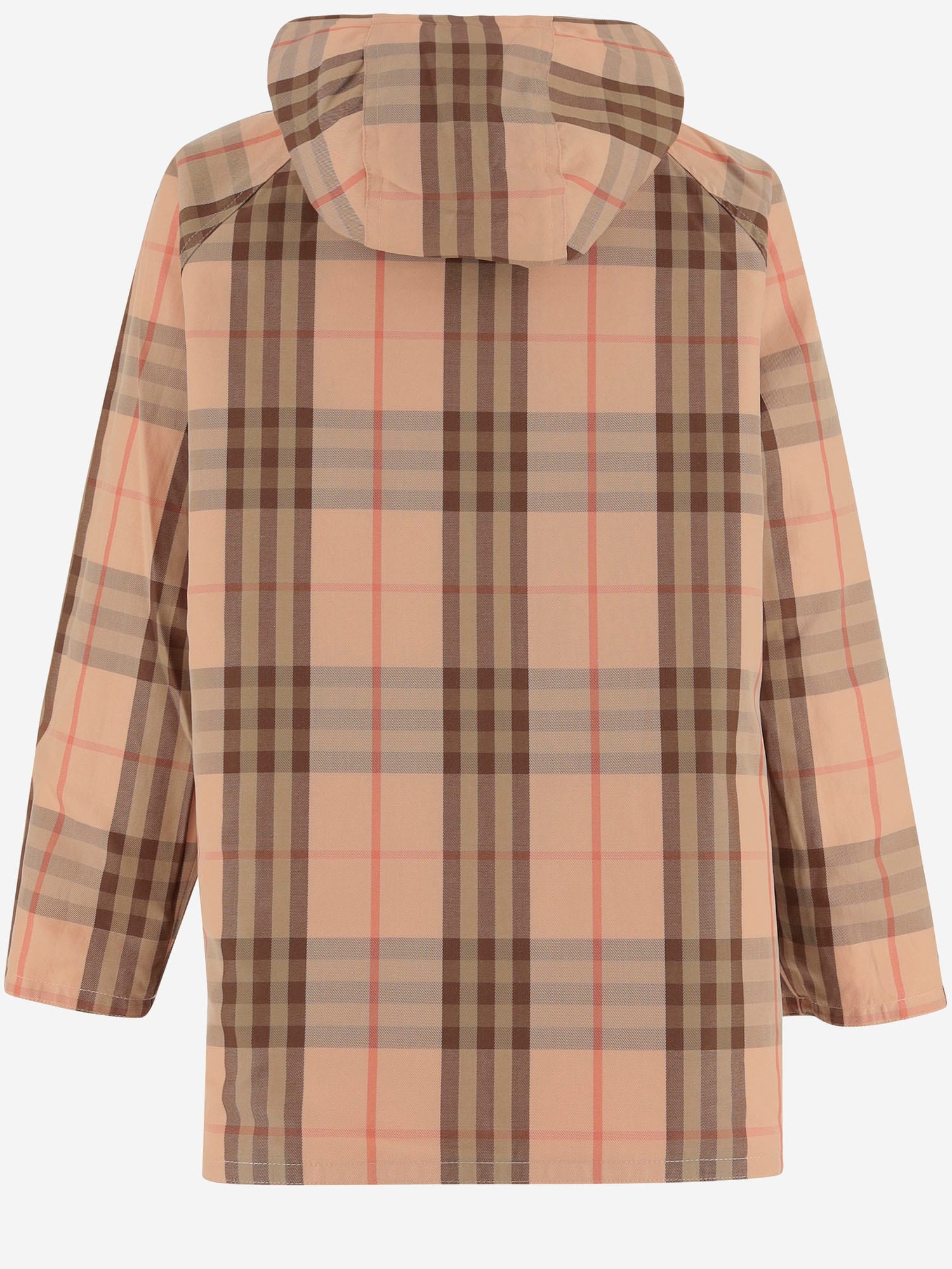 Burberry Reversible Checked Coat In Pink