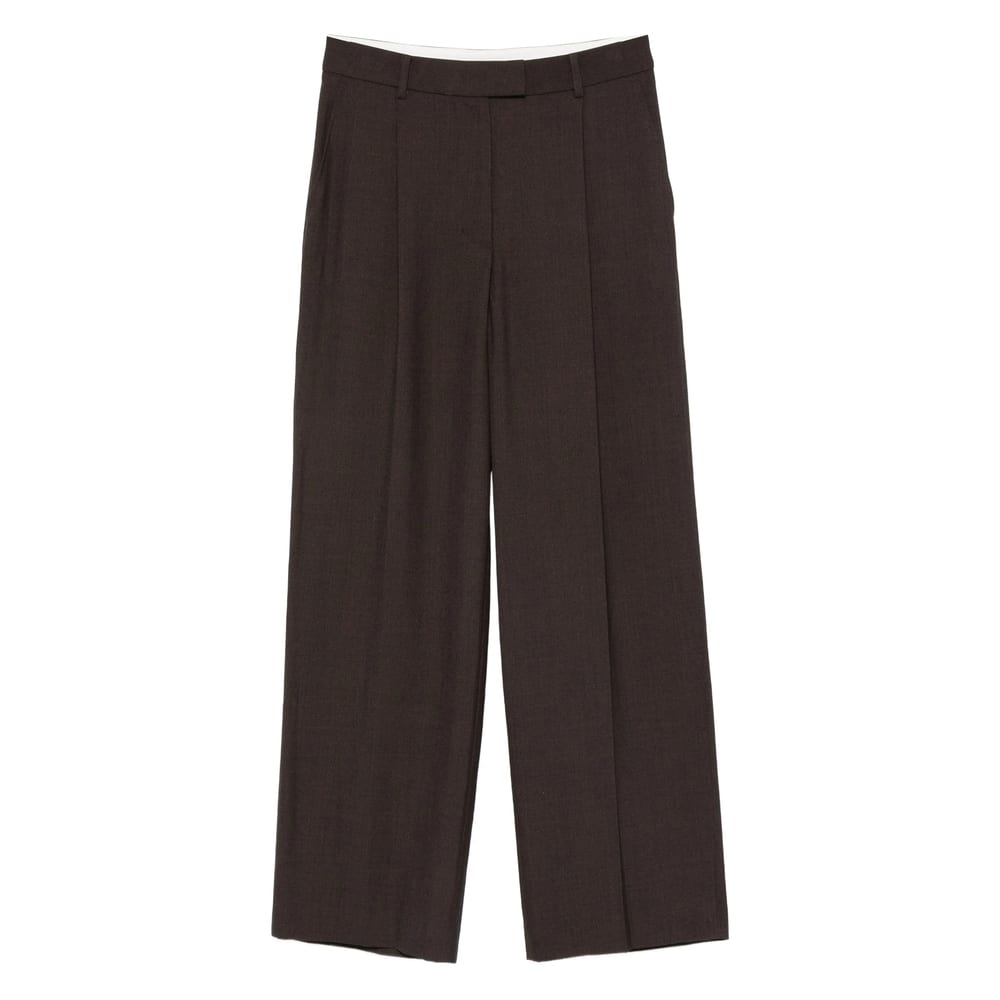 Low Classic Straight-leg Casual Pants In Brown