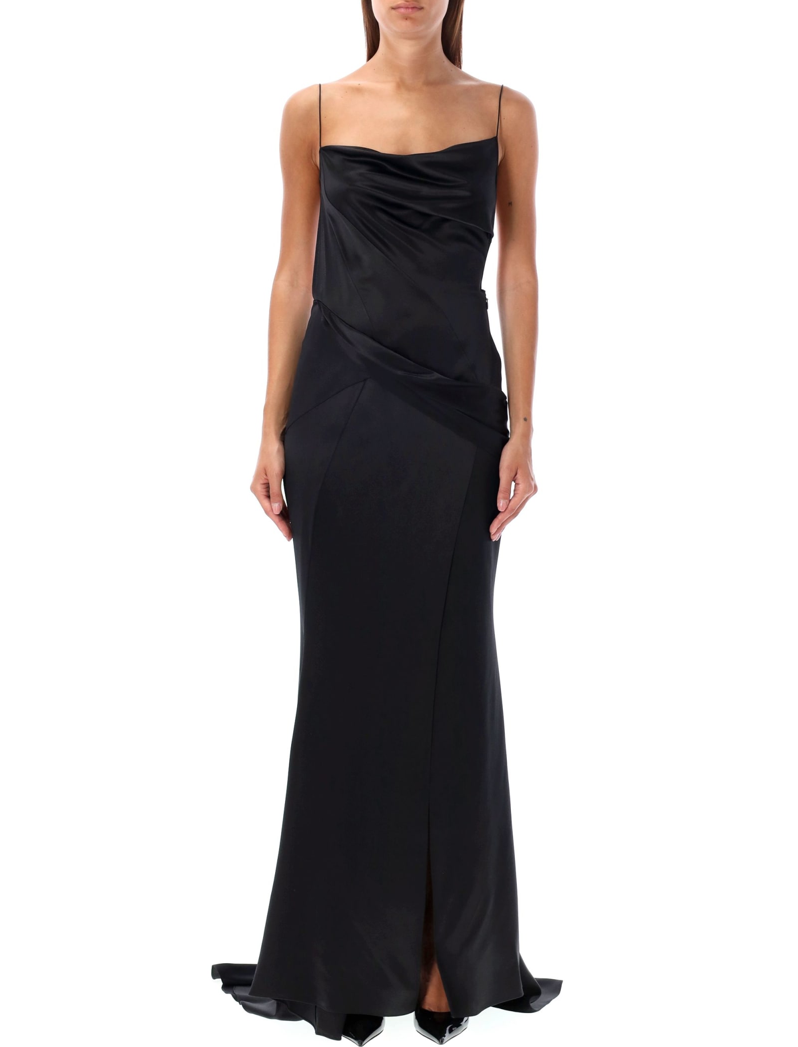 Shop Givenchy Gown Long Dress In Black