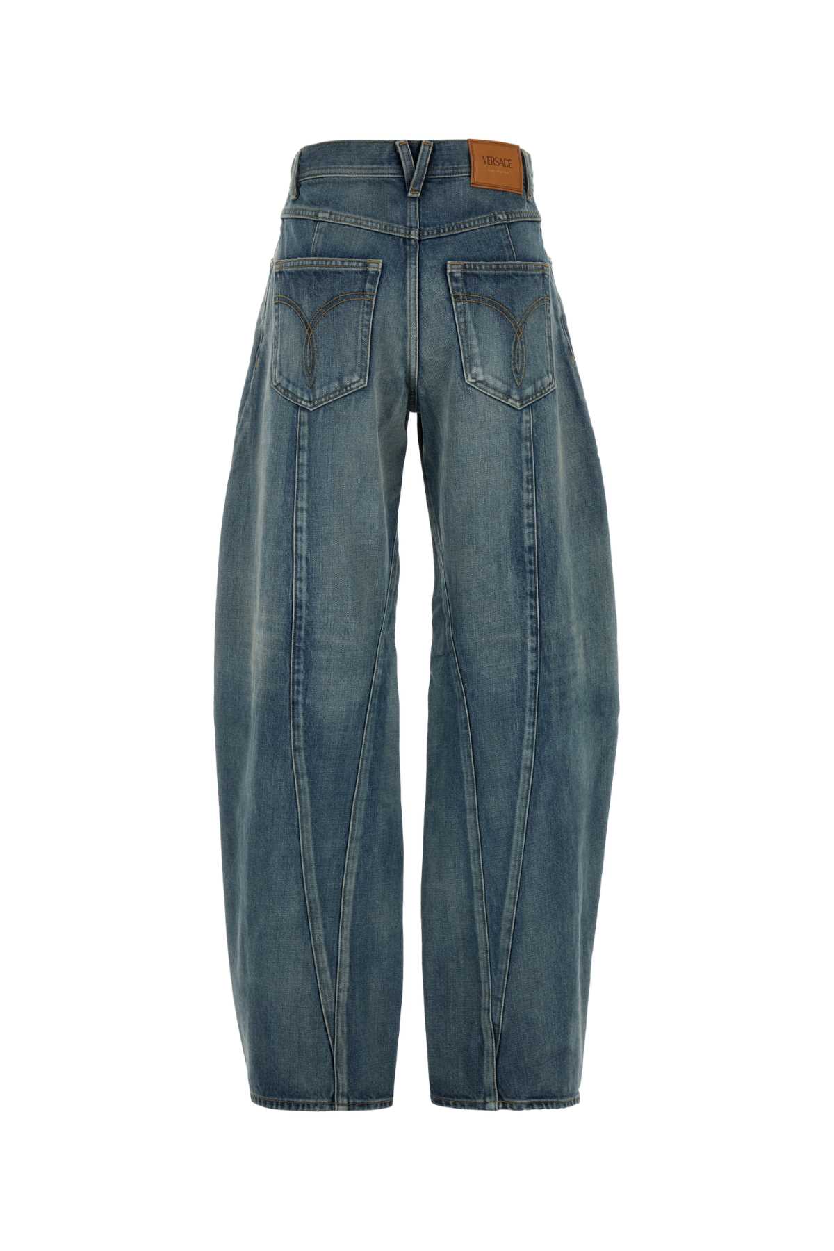 VERSACE DENIM WIDE-LEG JEANS