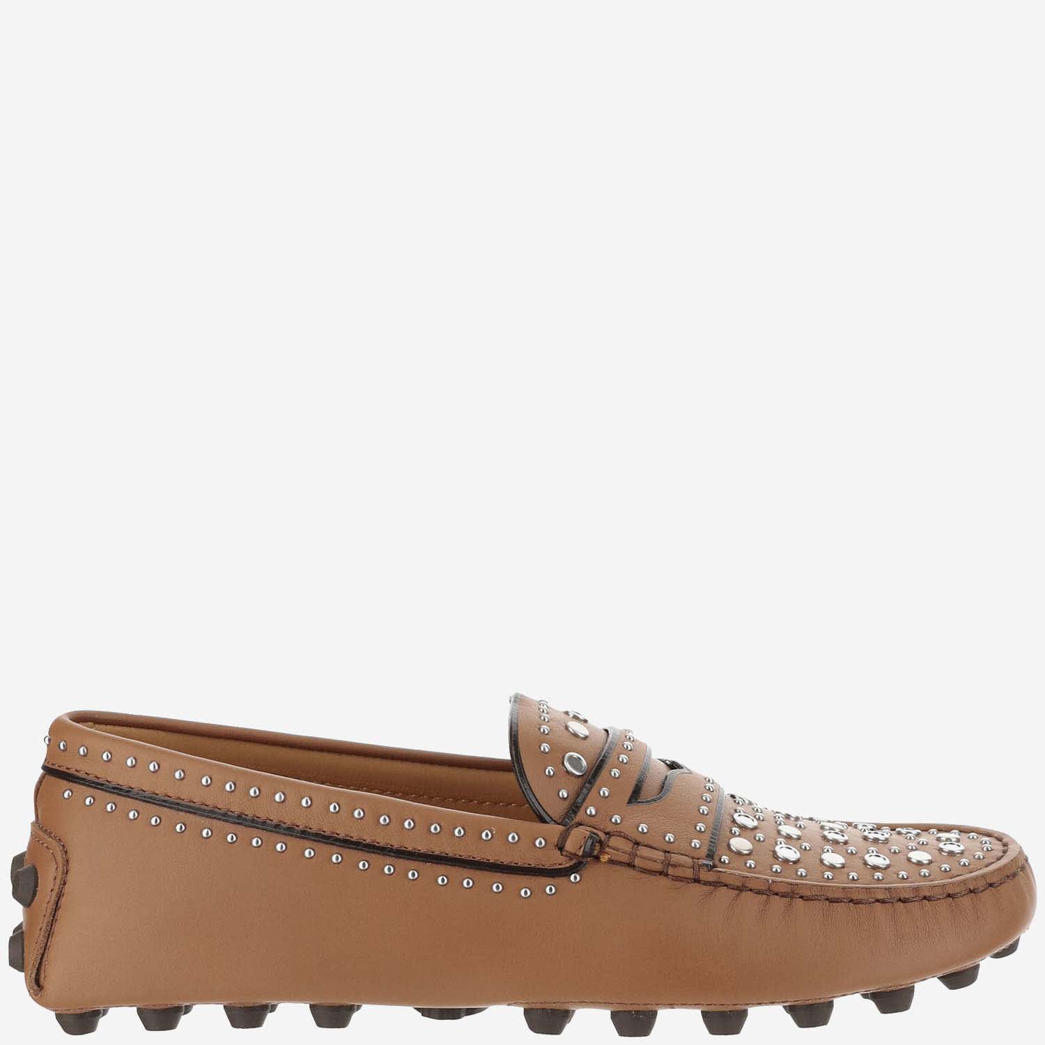 Tod's Bubble Gommino Leather Loafer In Brown