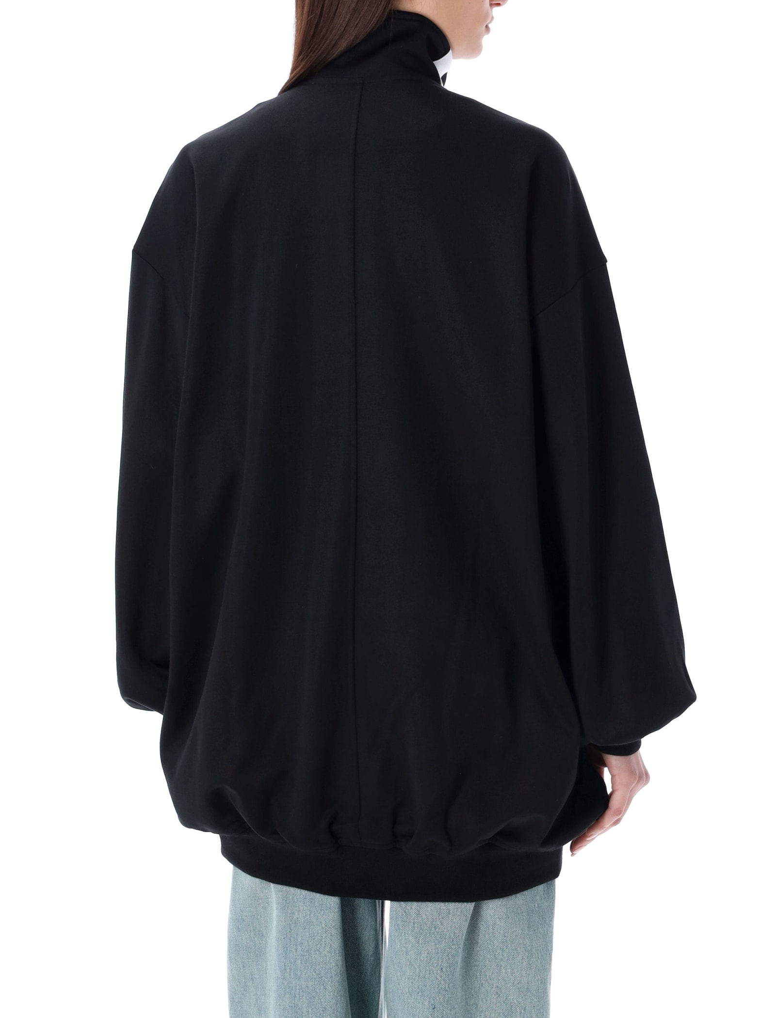 Shop Marant Etoile Oversized Rejane Track Jacket In Black