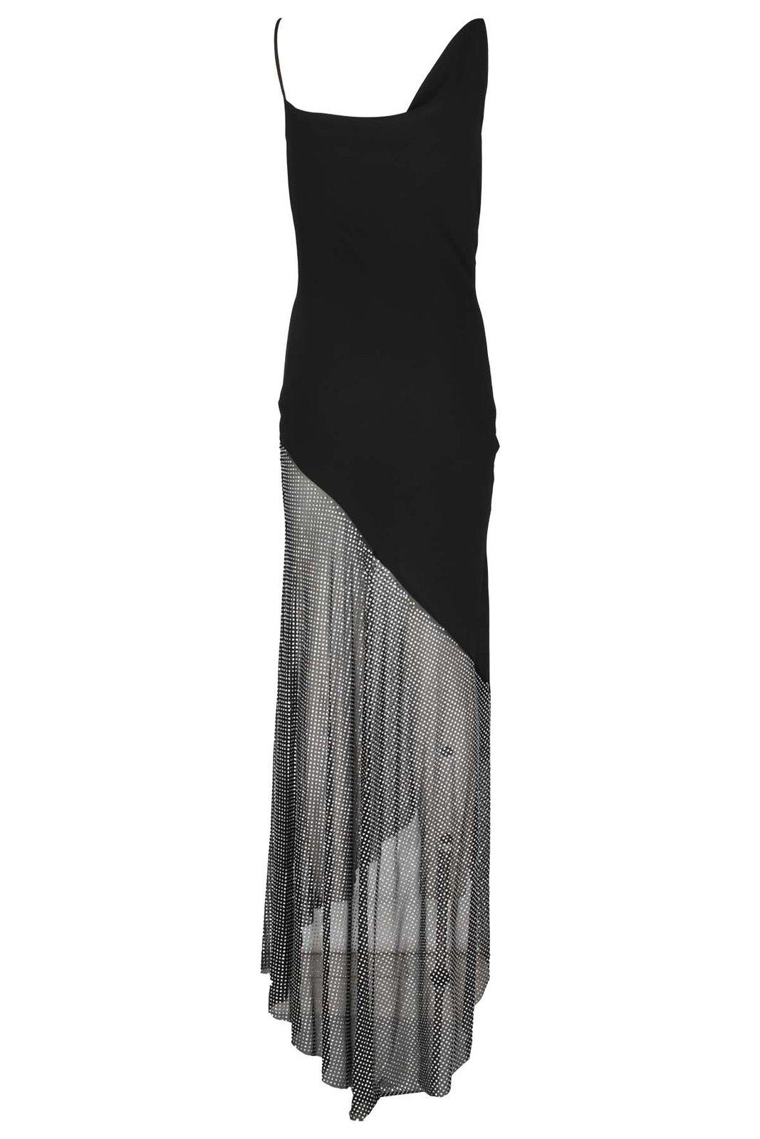 Shop Giuseppe Di Morabito Asymmetric Maxi Dress In Black
