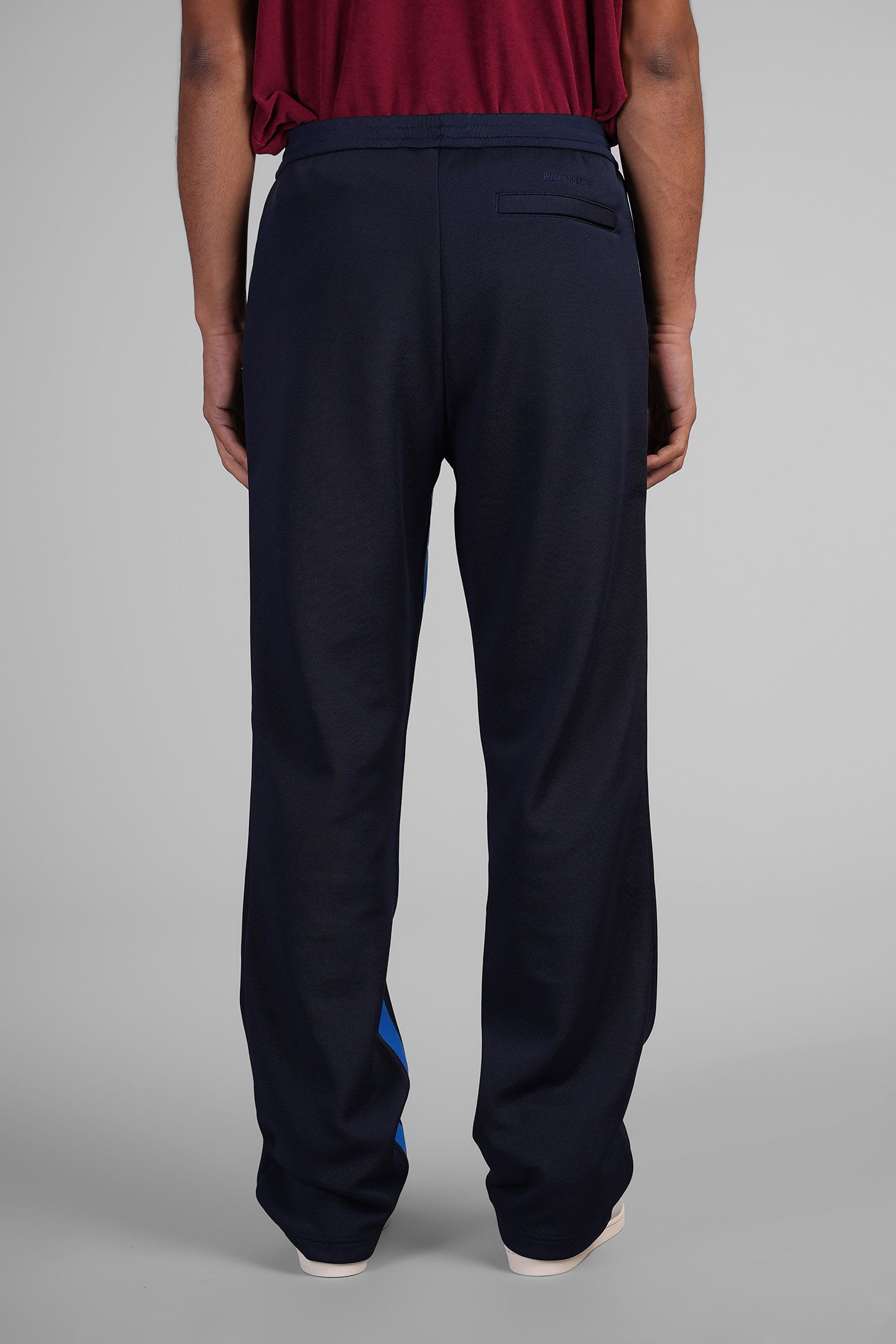 Adidas Originals Adidas X Wales Bonner Navy Blue Activewear Pants With Elasticized Waistband