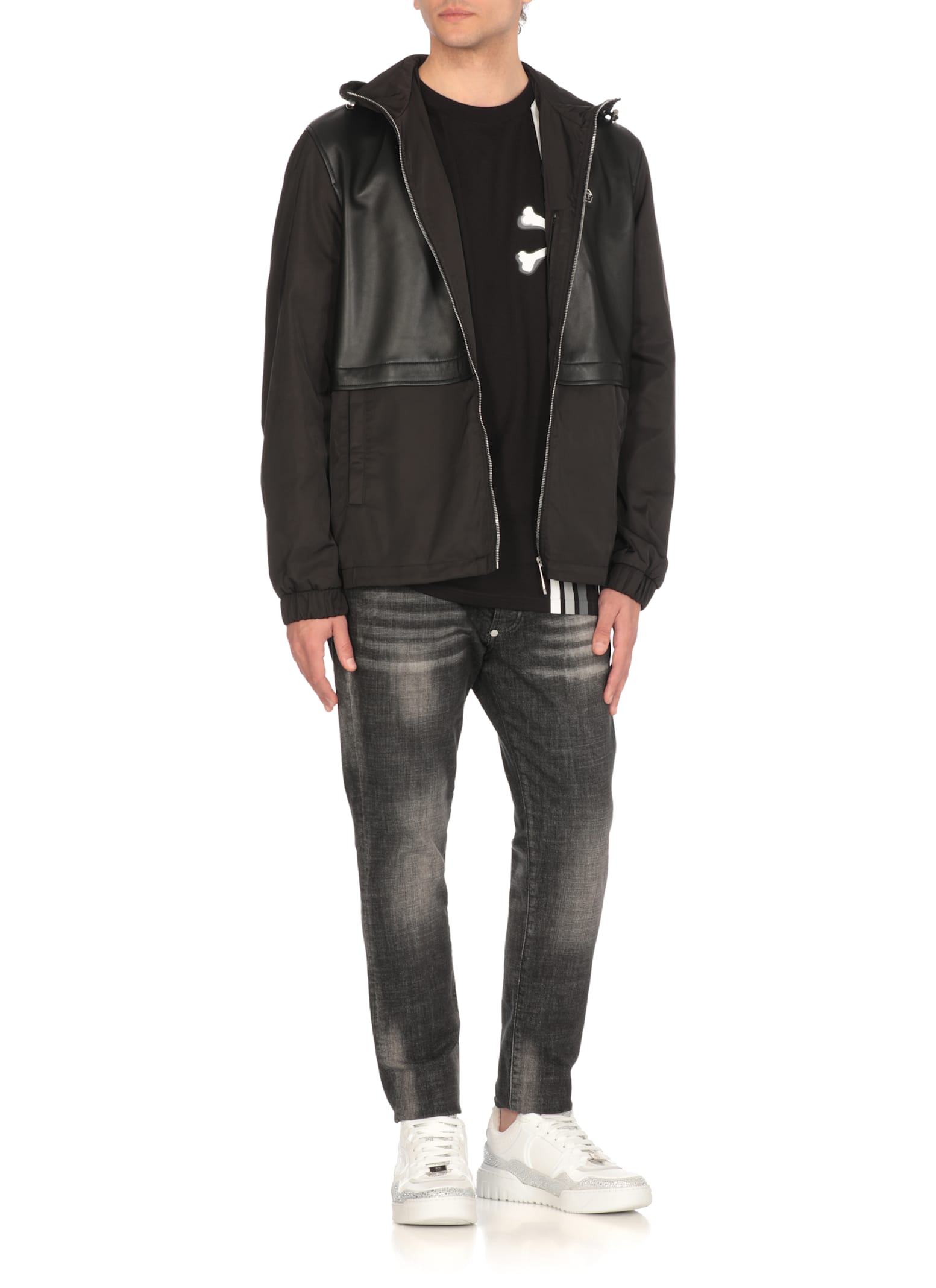 Philipp Plein Black Ss Hexagon T-shirt