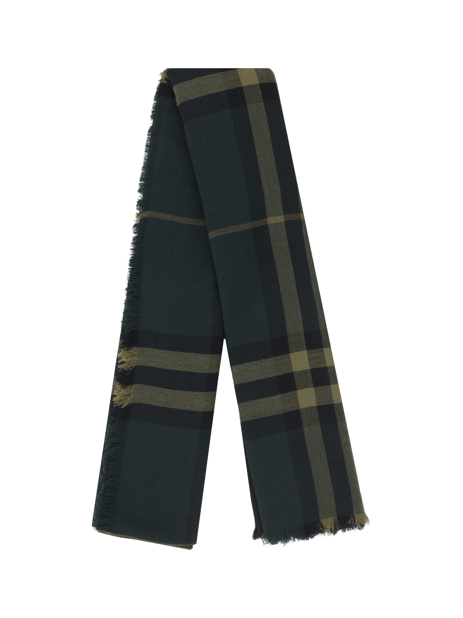 Shop Burberry Scarf In Shadow