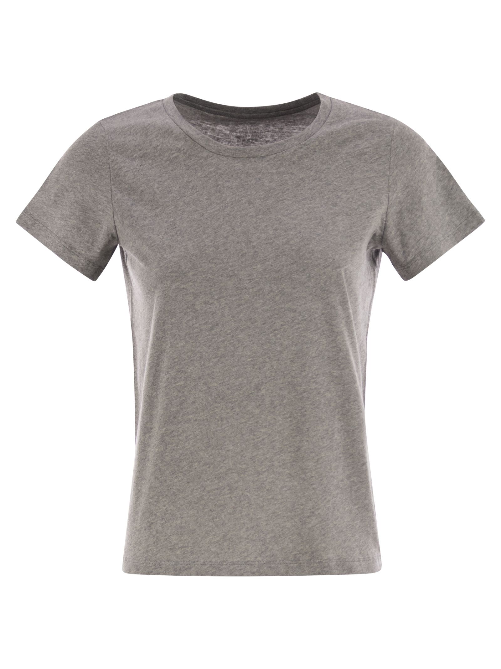 Crew-neck Short-sleeved Cotton T-shirt