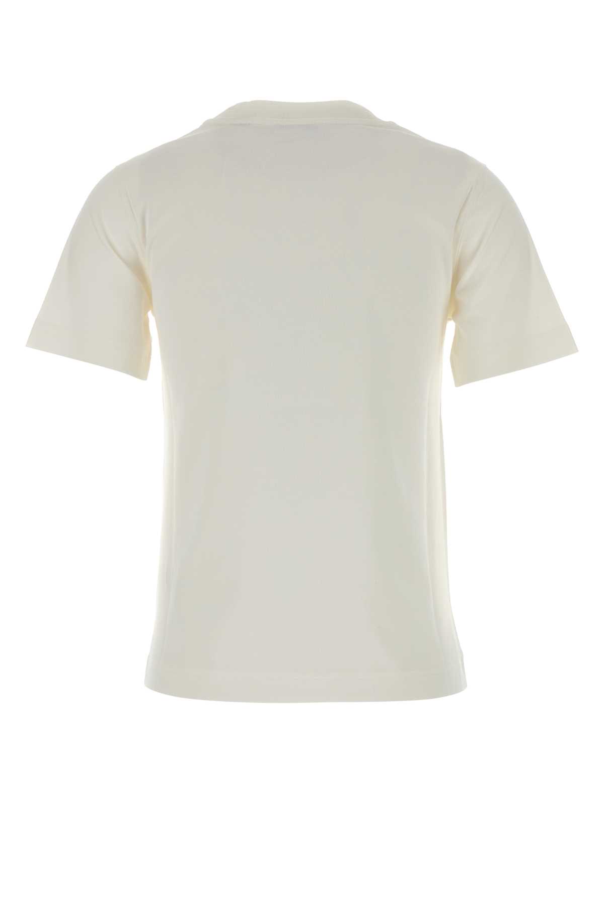 Burberry Graphic Print Crew Neck Short Sleeve Top In Gray