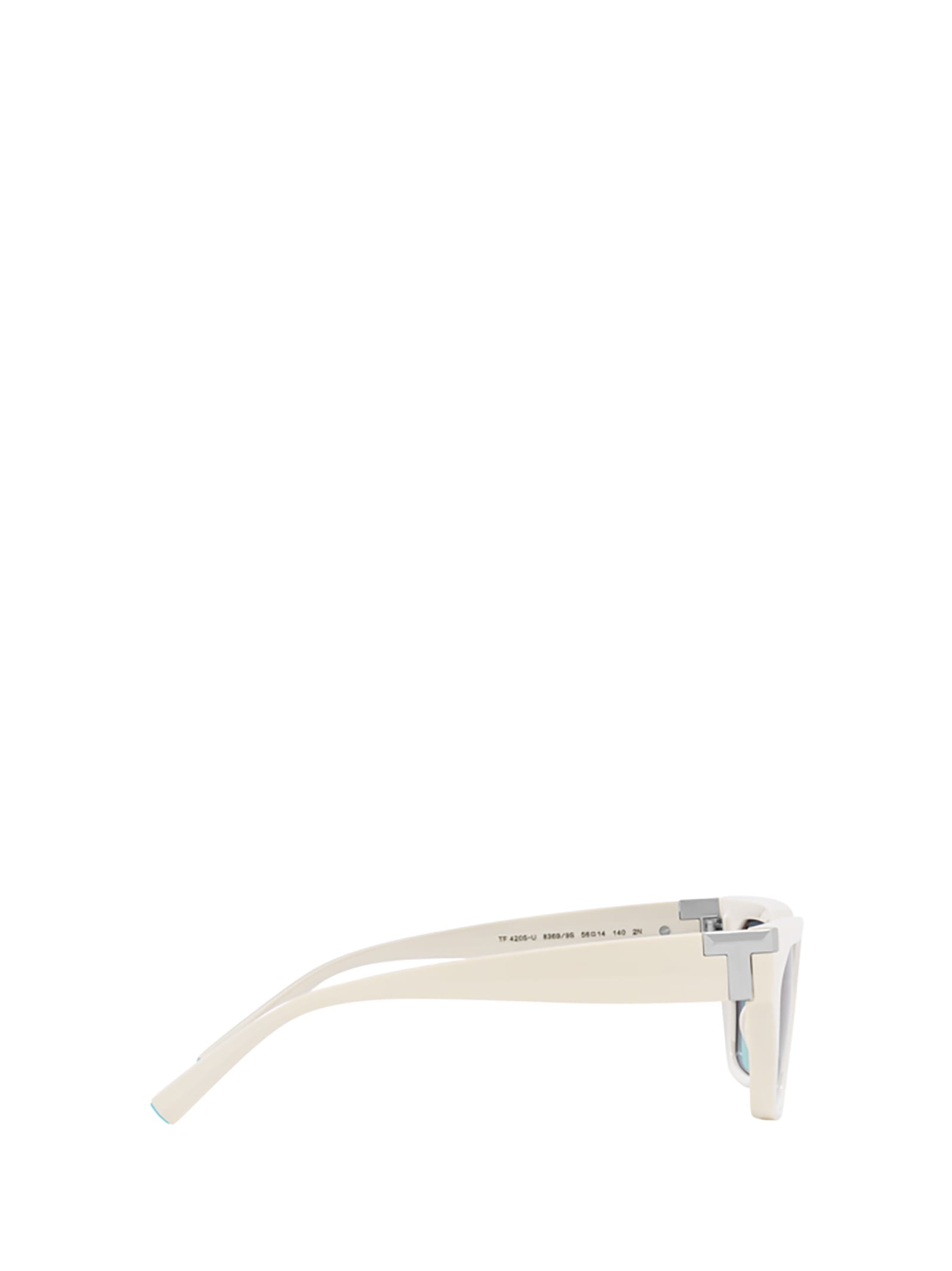 Shop Tiffany &amp; Co. Tf4205u Ivory Sunglasses