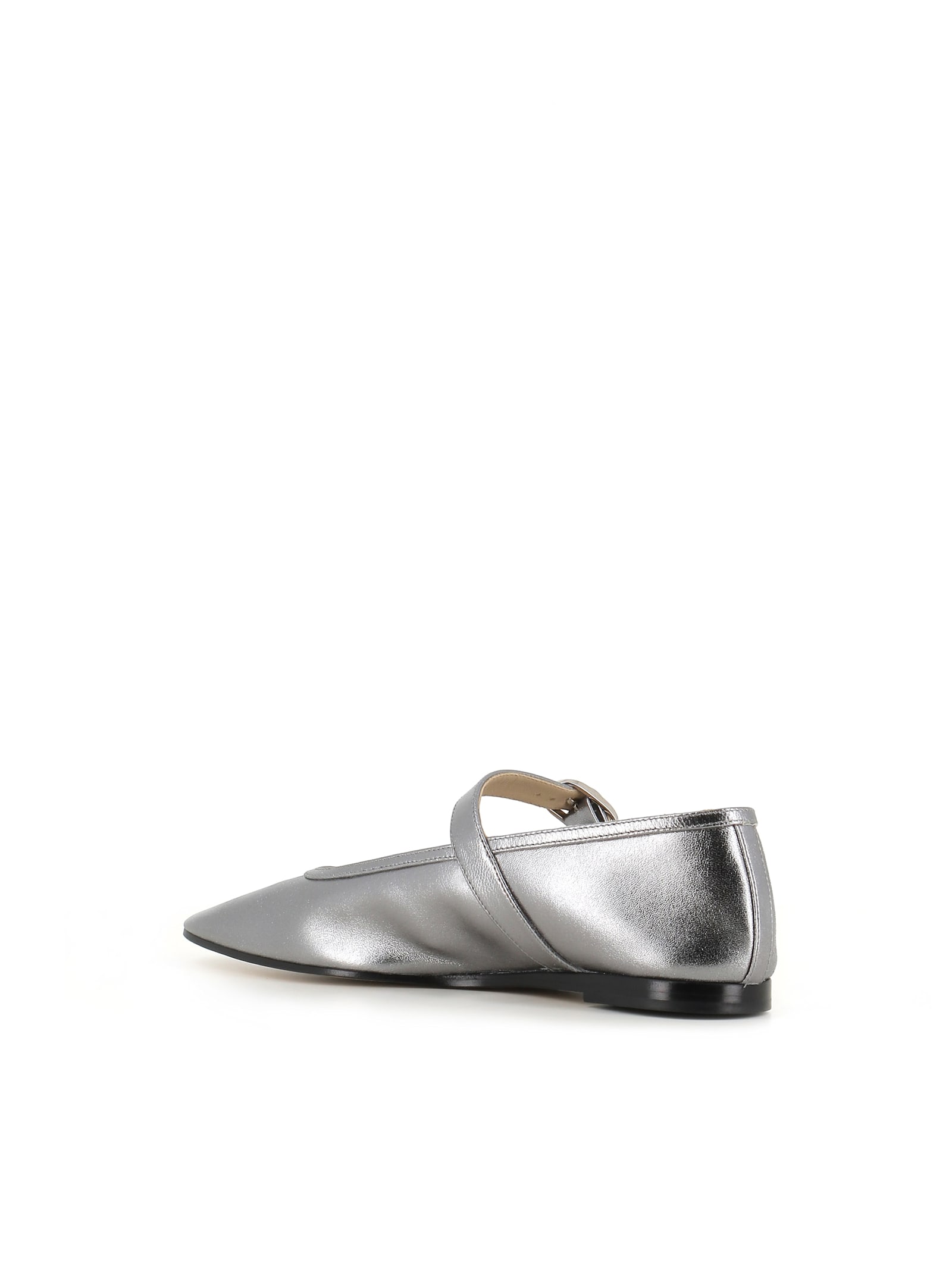 Shop Le Monde Beryl Ballerina Ballet In Silver