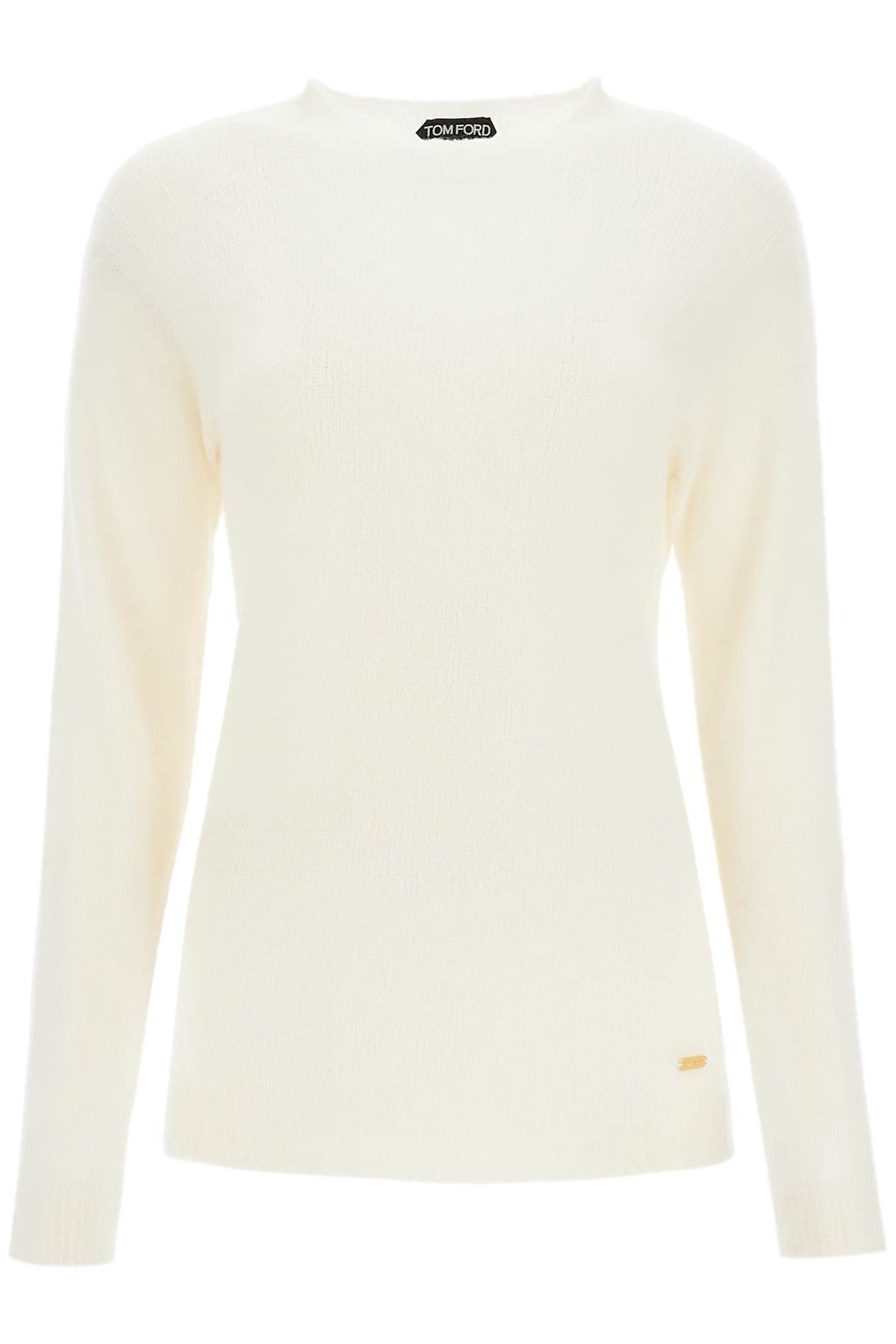 Shop Tom Ford Cashmere And Silk Pullover Set In Off White (white)