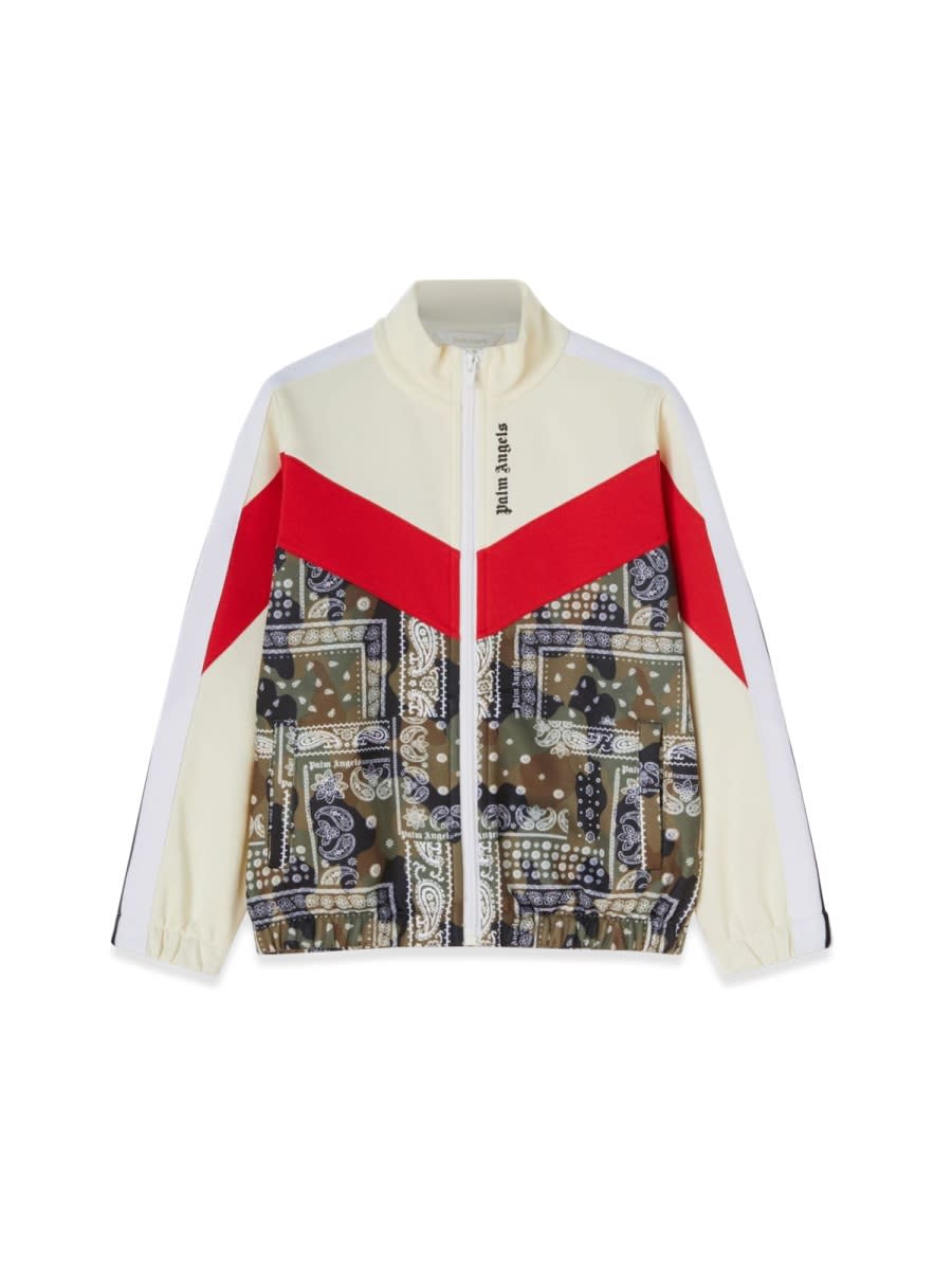 Shop Palm Angels Camou Track Jkt In White