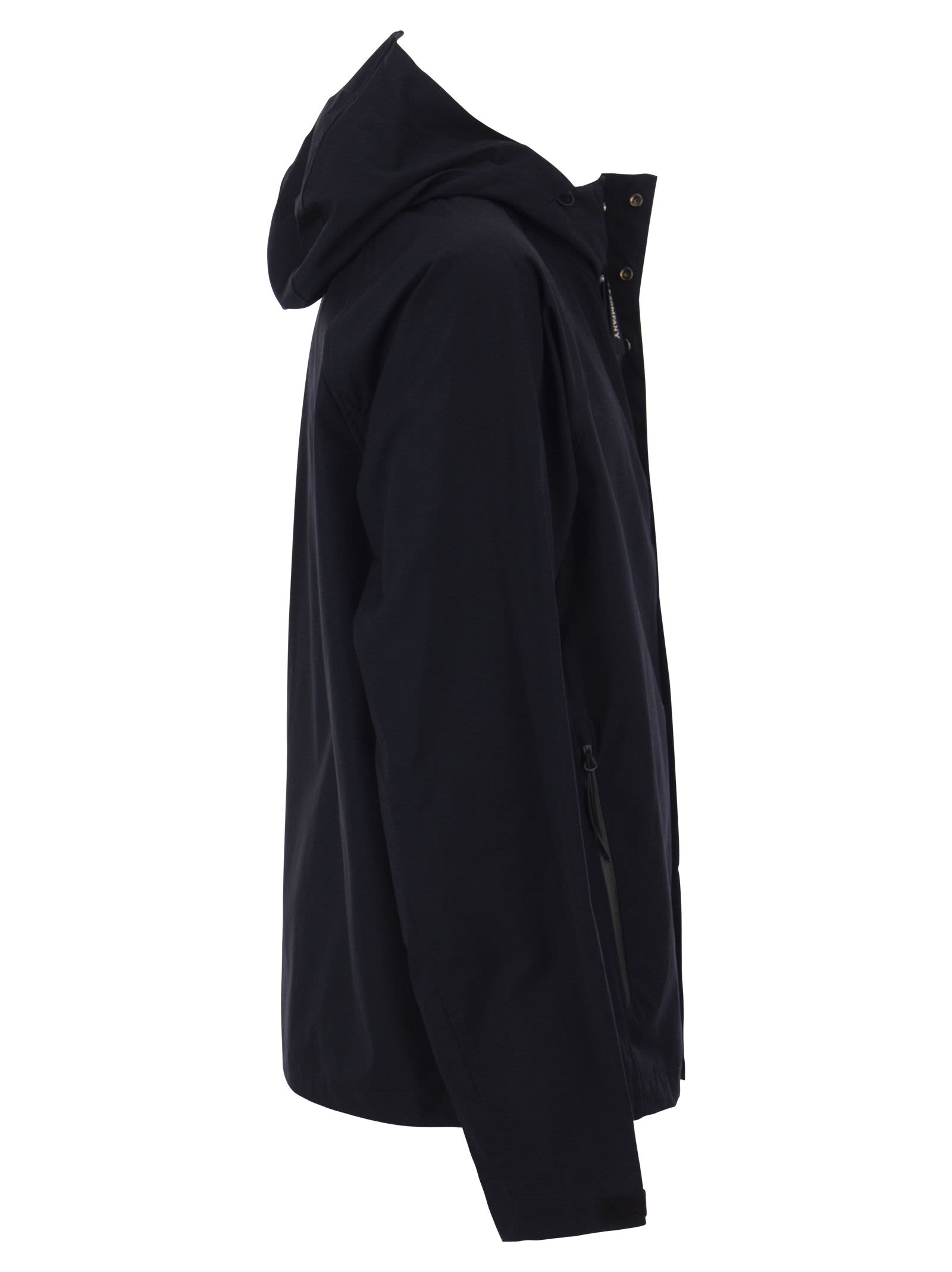 C.p. Company Metropolis Hooded Jacket In Blue