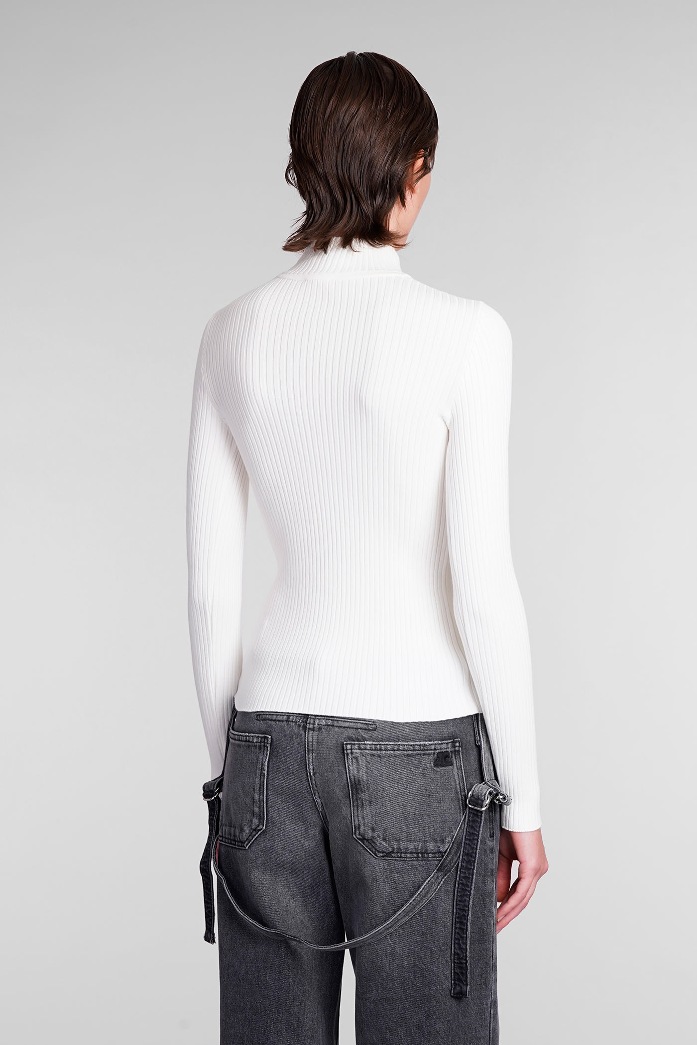 Shop Courrèges Knitwear In White Viscose