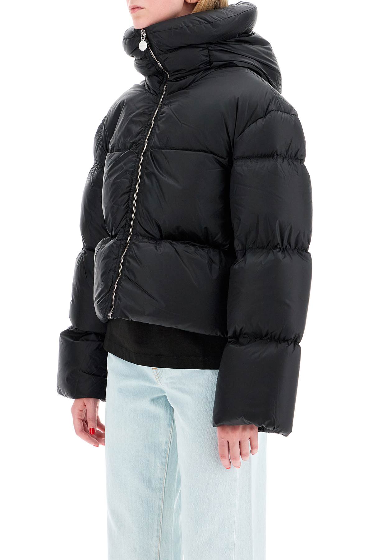 Shop Ienki Ienki Hooded Kenny J Boxy Down Jacket In Black (black)