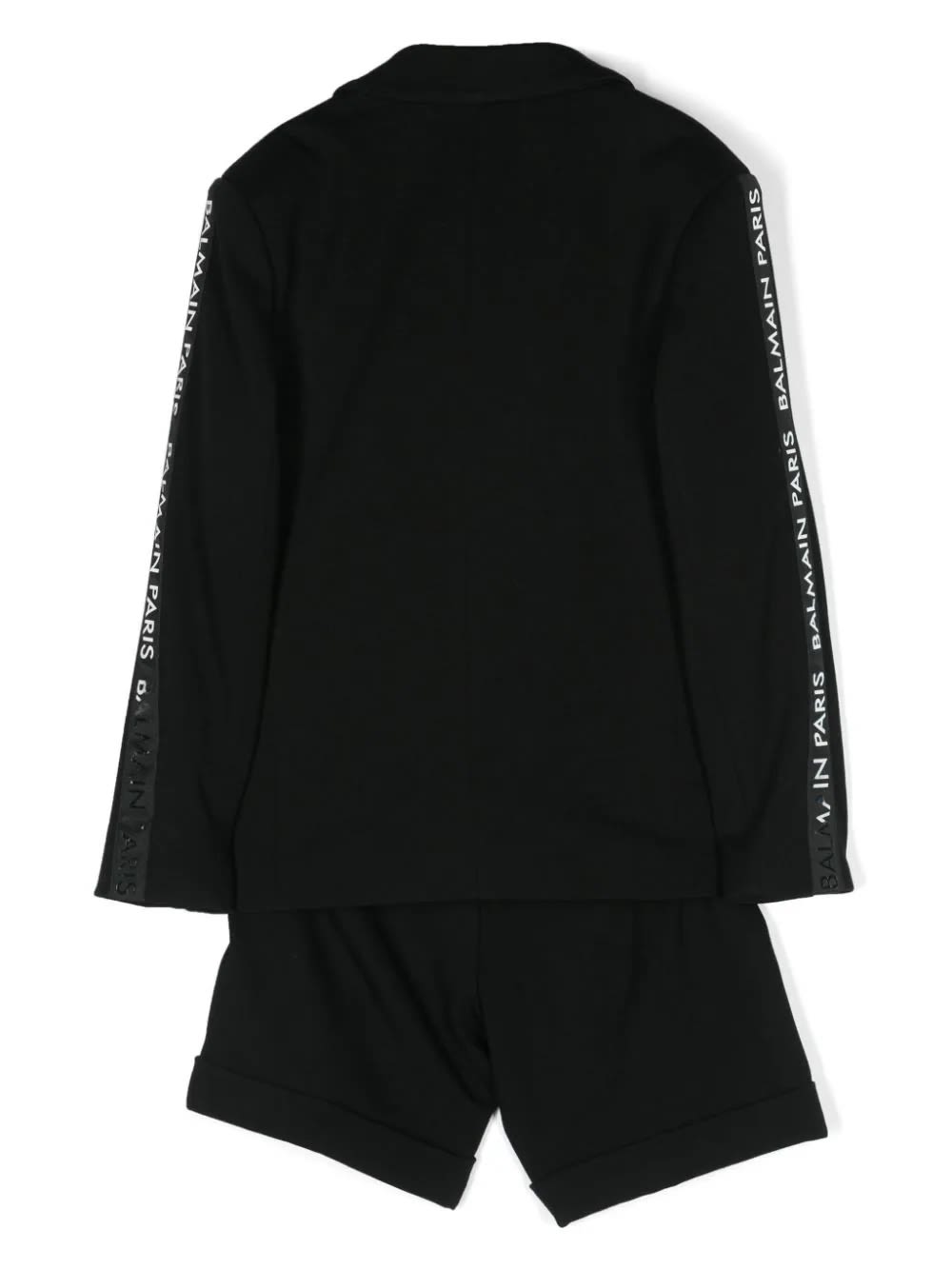 Shop Balmain Completo Con Shorts E Giacca In Black