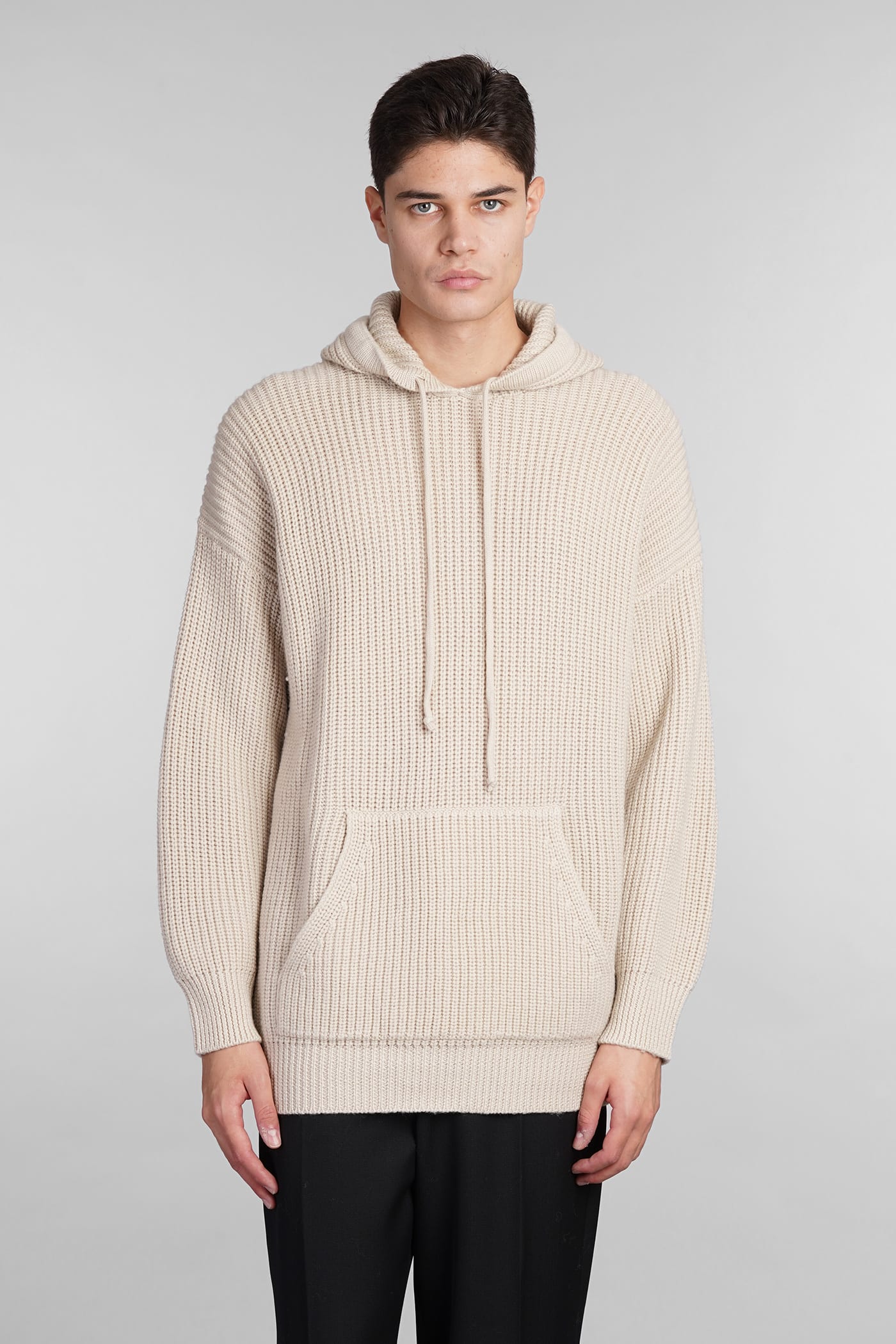 Knitwear In Beige Wool