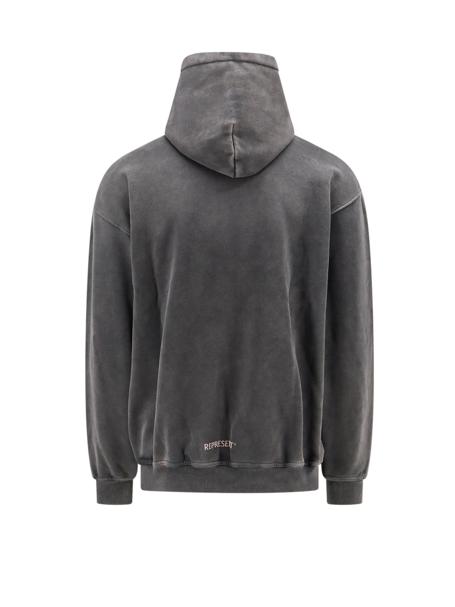 Shop Represent Sweatshirt Fleece In Aged Black