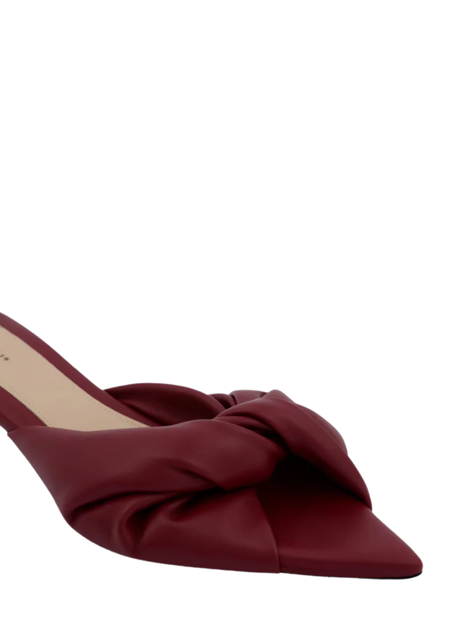 Carven Slingback With Knot In Burgundy
