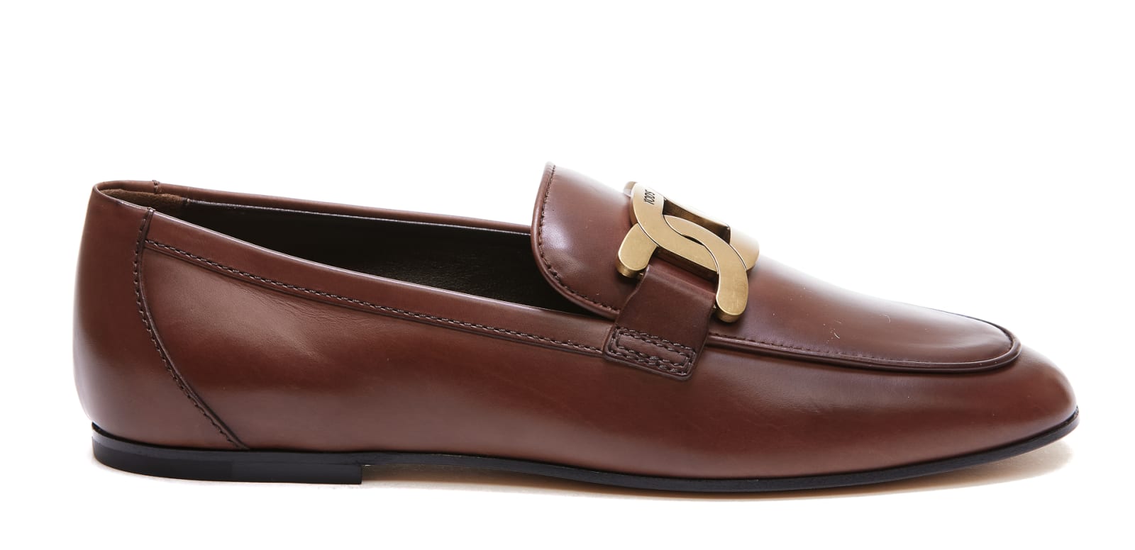 Shop Tod's Kate Loafers In Cuoio