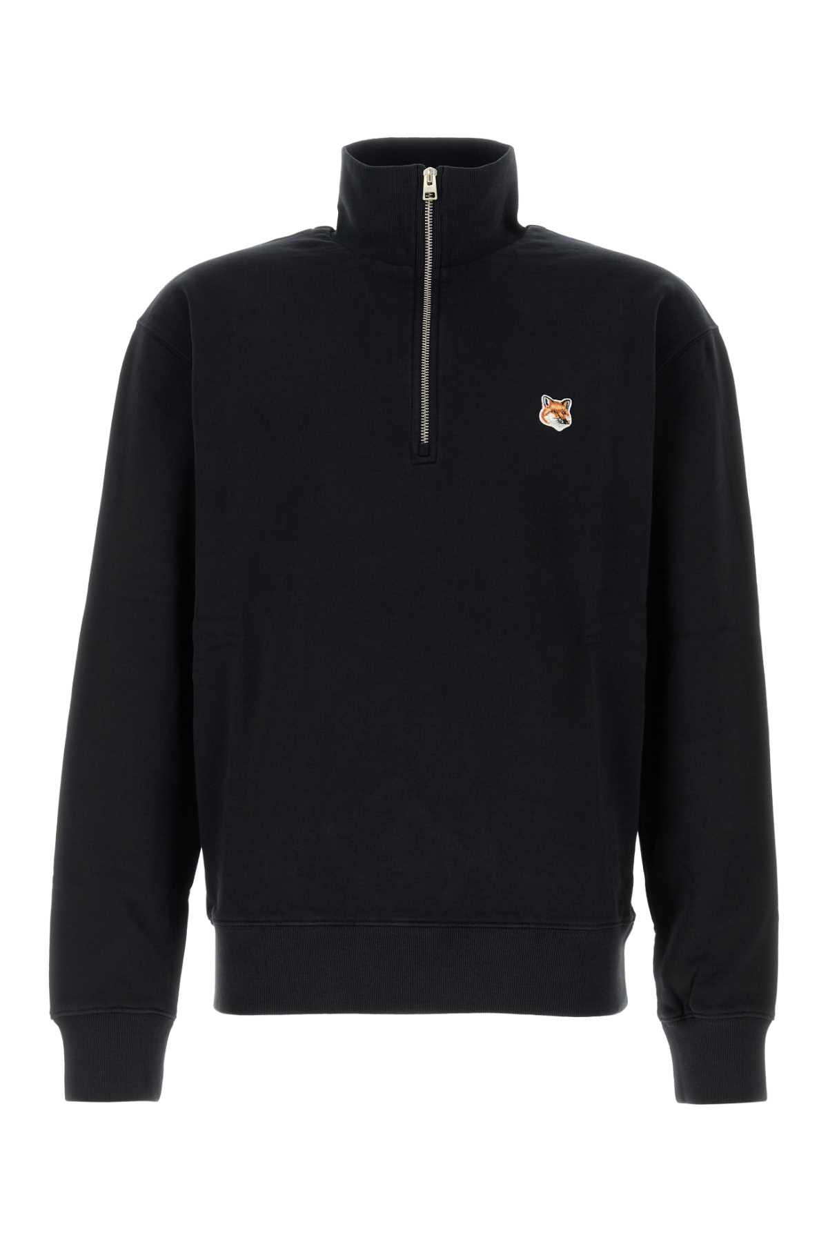 Maison Kitsuné Black Cotton Sweatshirt