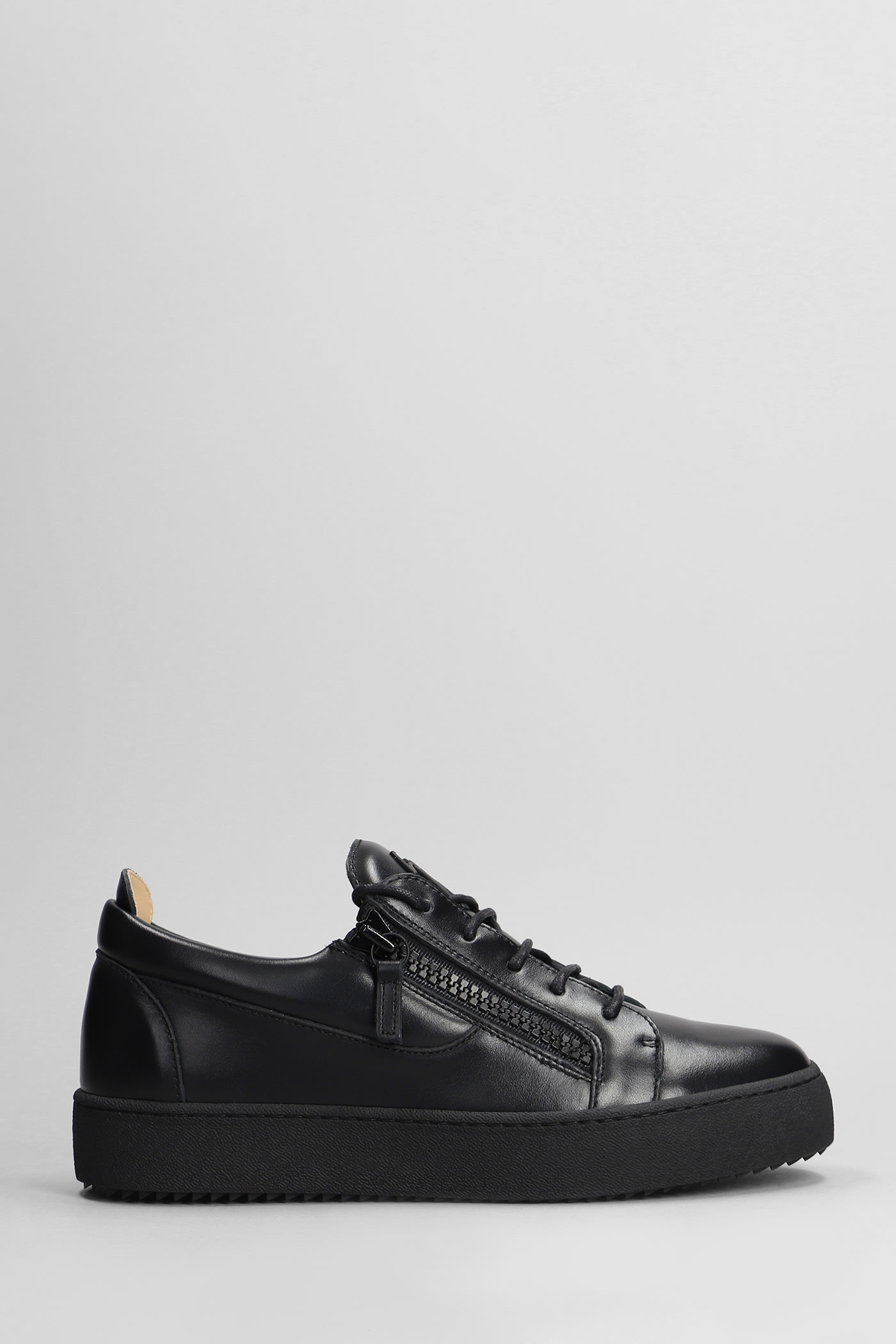 Shop Giuseppe Zanotti Frankie Sneakers In Black Leather