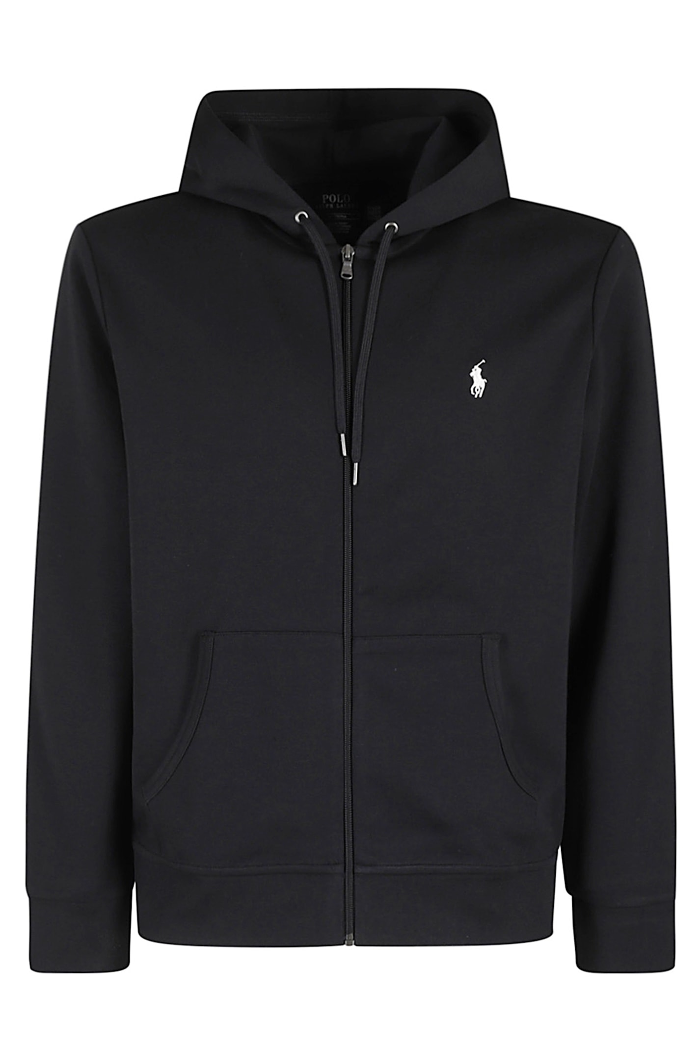 Polo Ralph Lauren Zip-up Hooded Sweatshirt In Black