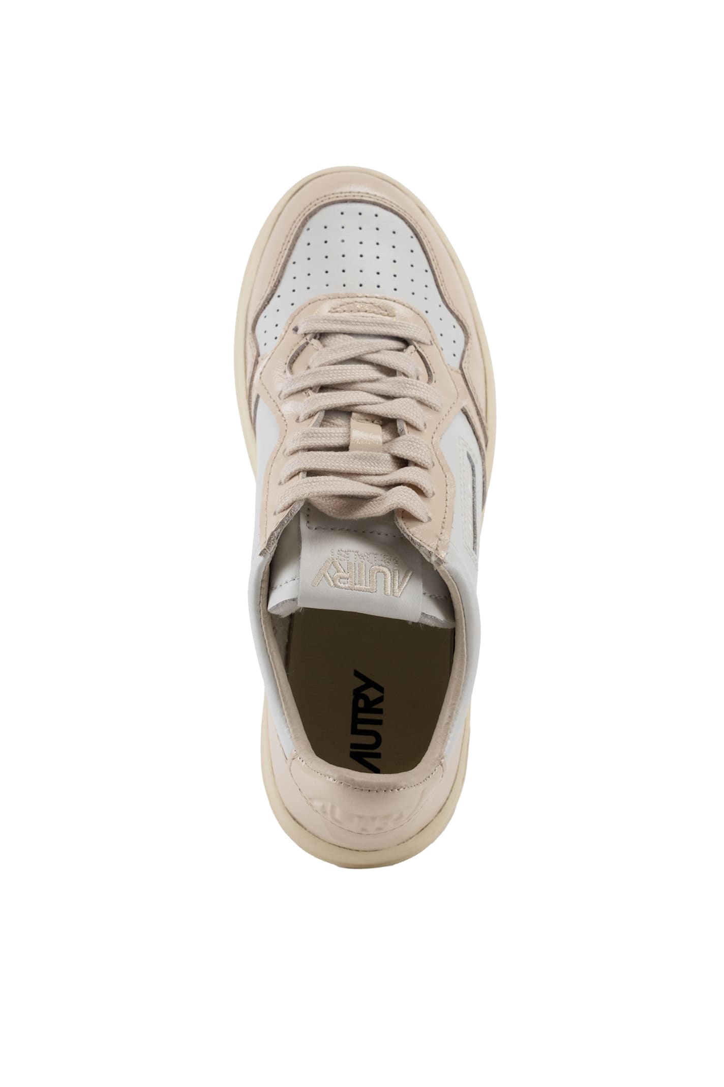 Autry Medalist Low Low-top Leather Sneakers In Neutral