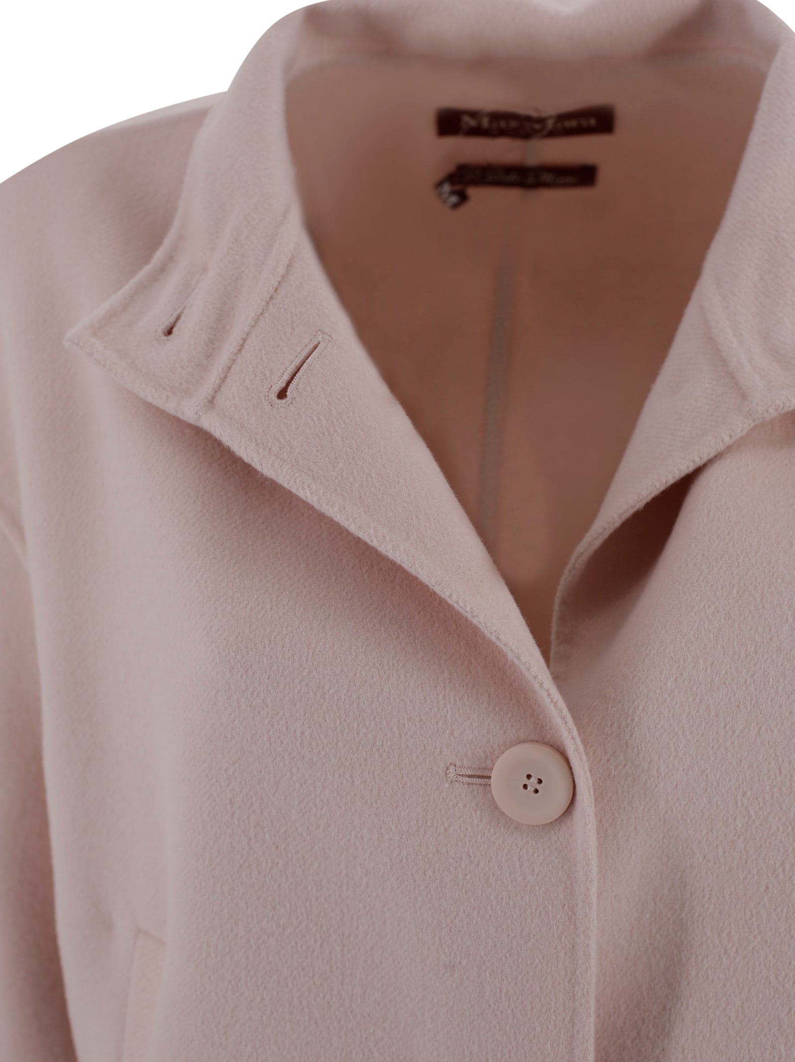 Max Mara Short Jacket With 3/4 Sleeves In Pink