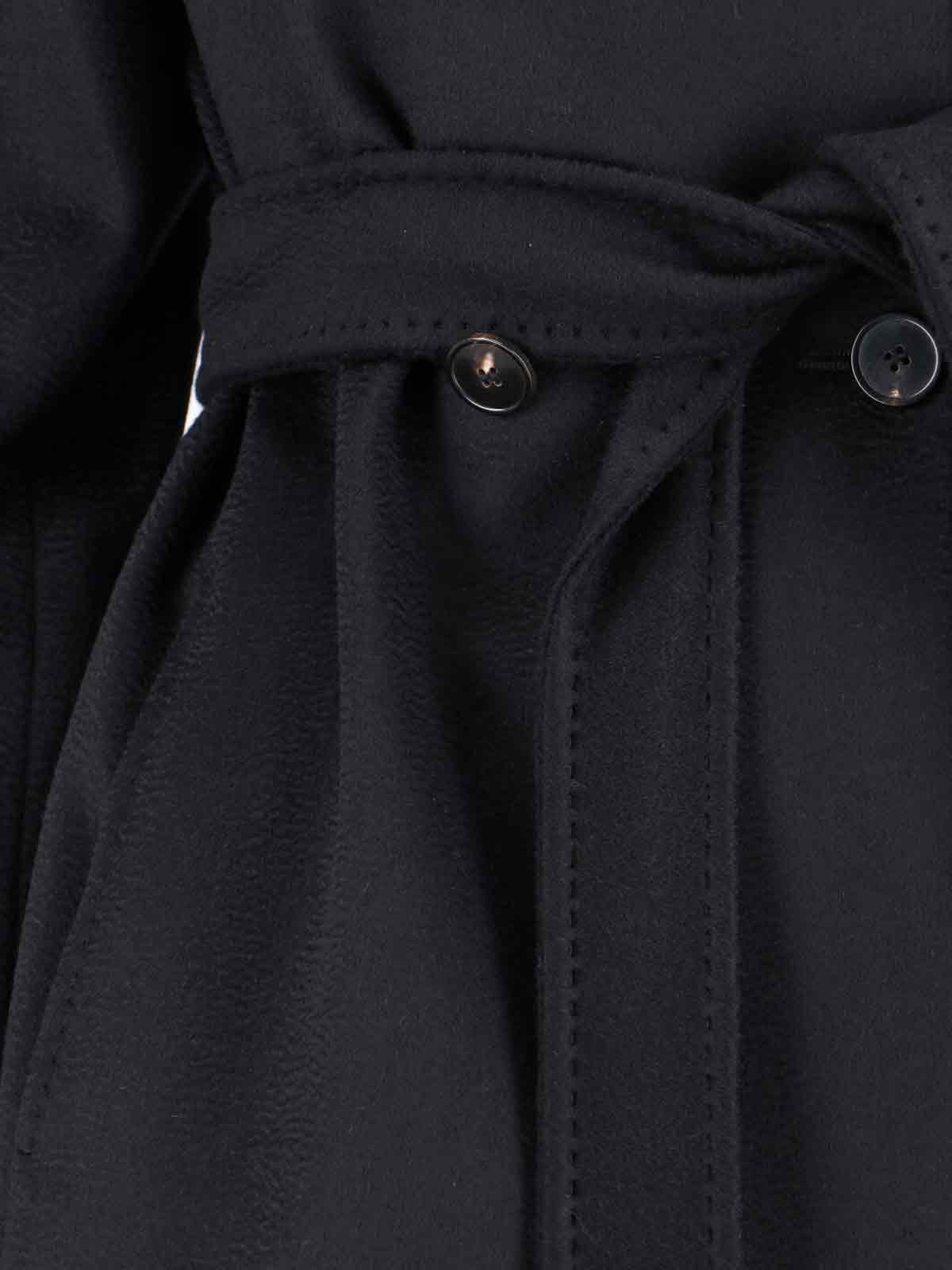 Max Mara Bcollag Robe Coat In Black