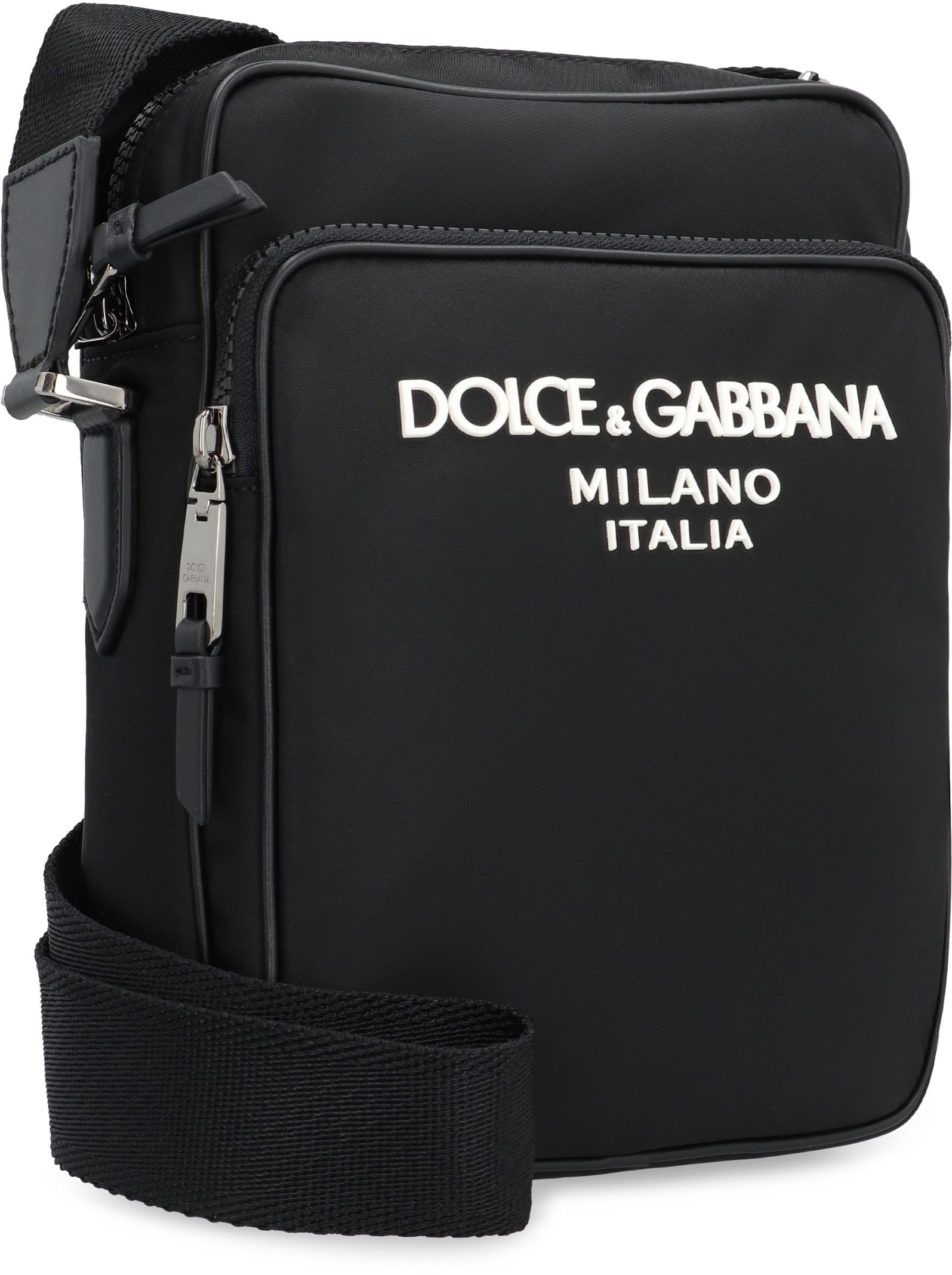 Shop Dolce & Gabbana Nylon Messenger Bag In Nero