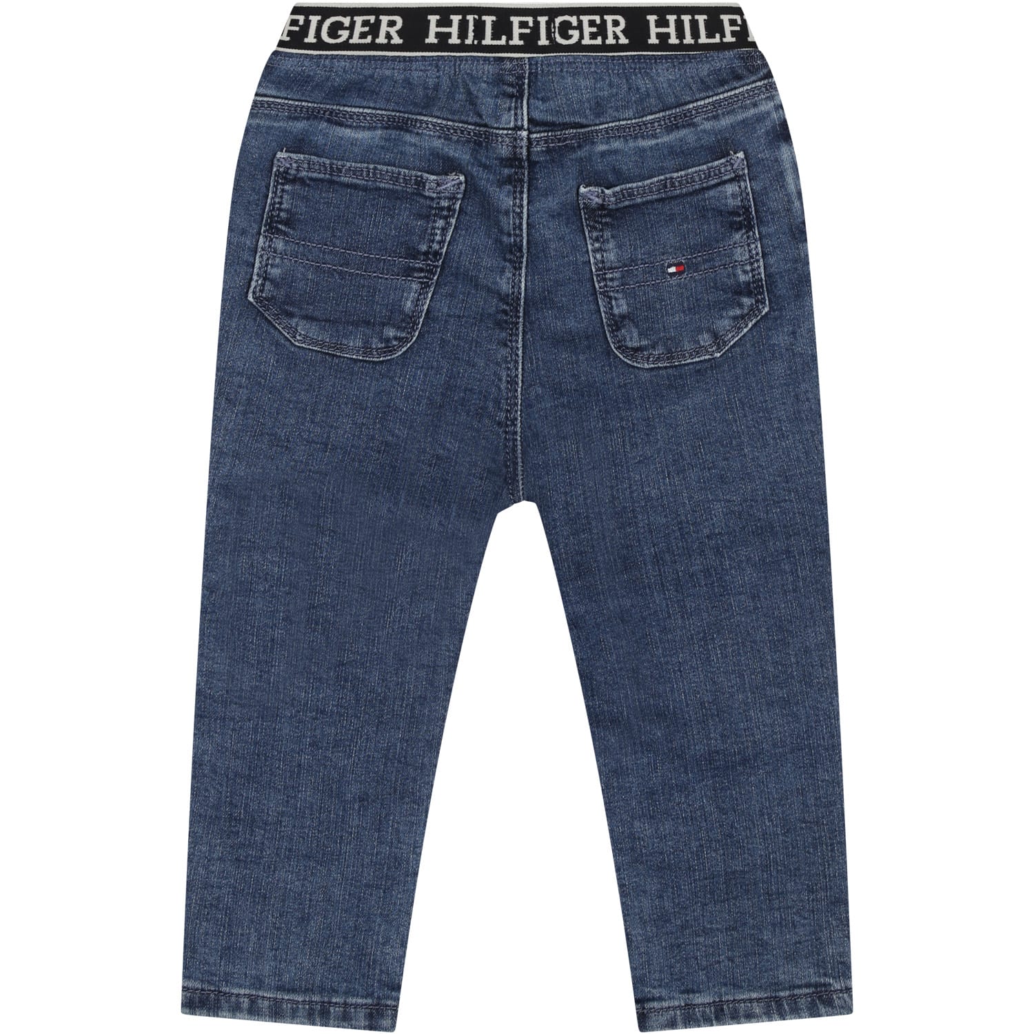 Shop Tommy Hilfiger Denim Jeans For Babies With Logo