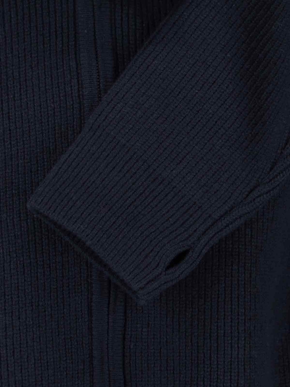 Studio Nicholson Sandos Zip Sweater In Blue