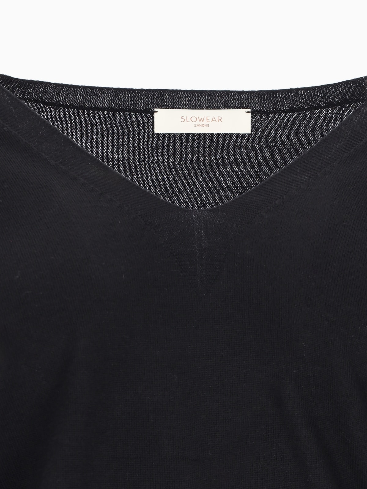 Shop Zanone V-neck Sweater In Black