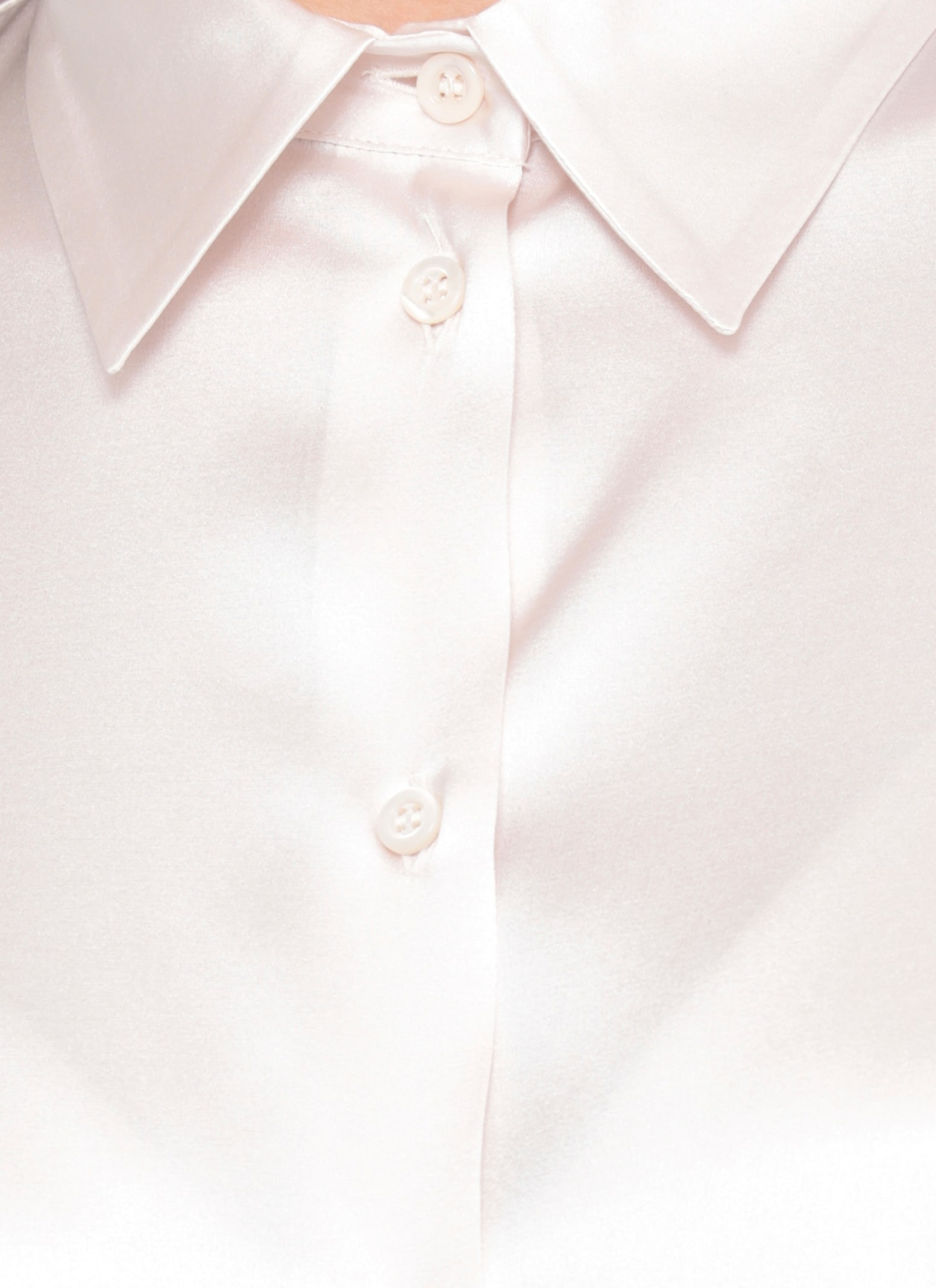 Peserico Long Sleeve Collared Silk Shirt In Neutral