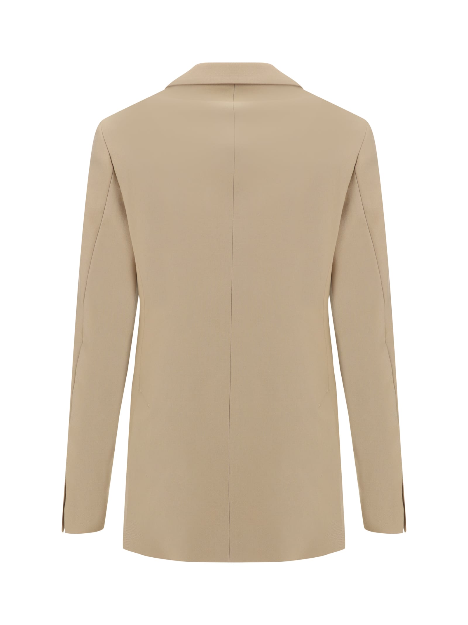 Shop Ami Alexandre Mattiussi Blazer Jacket In Sand