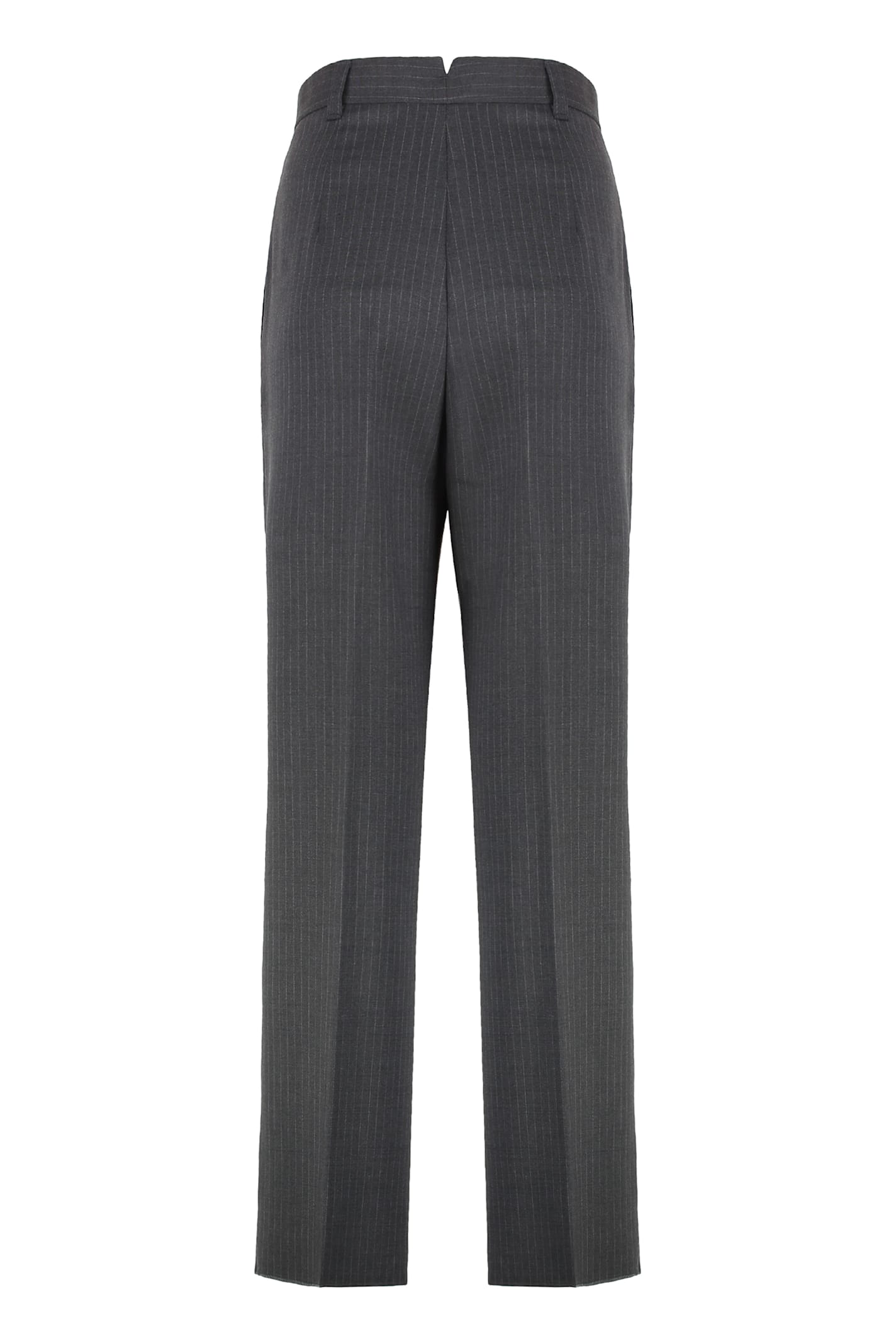Weekend Max Mara Salsa Wool Trousers In Gray