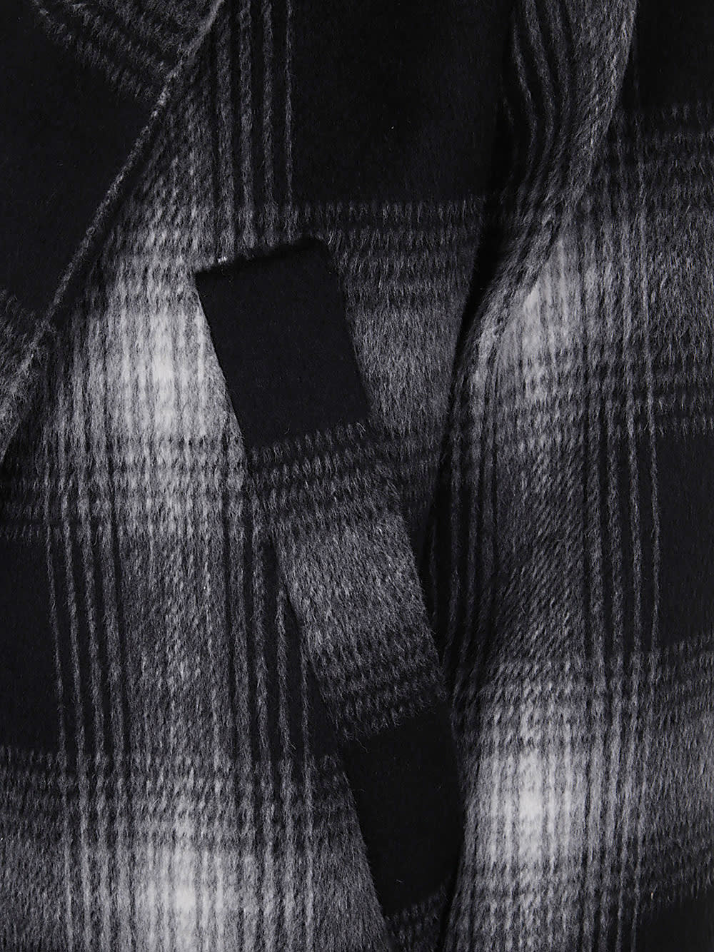 Shop N°21 Check Coat In Black White