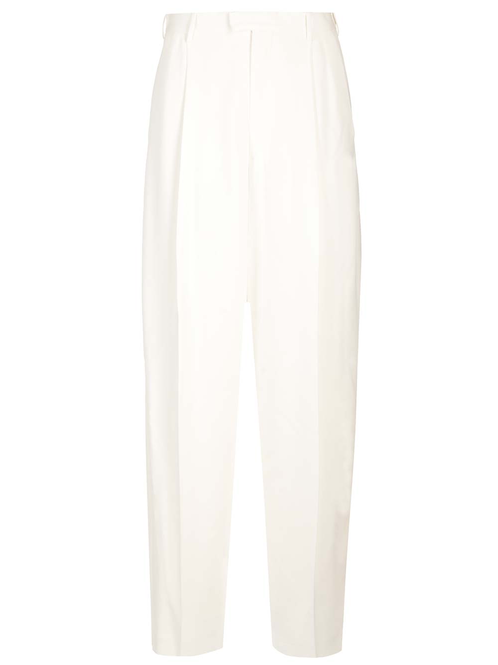 Shop Marni Pleated Trousers In White